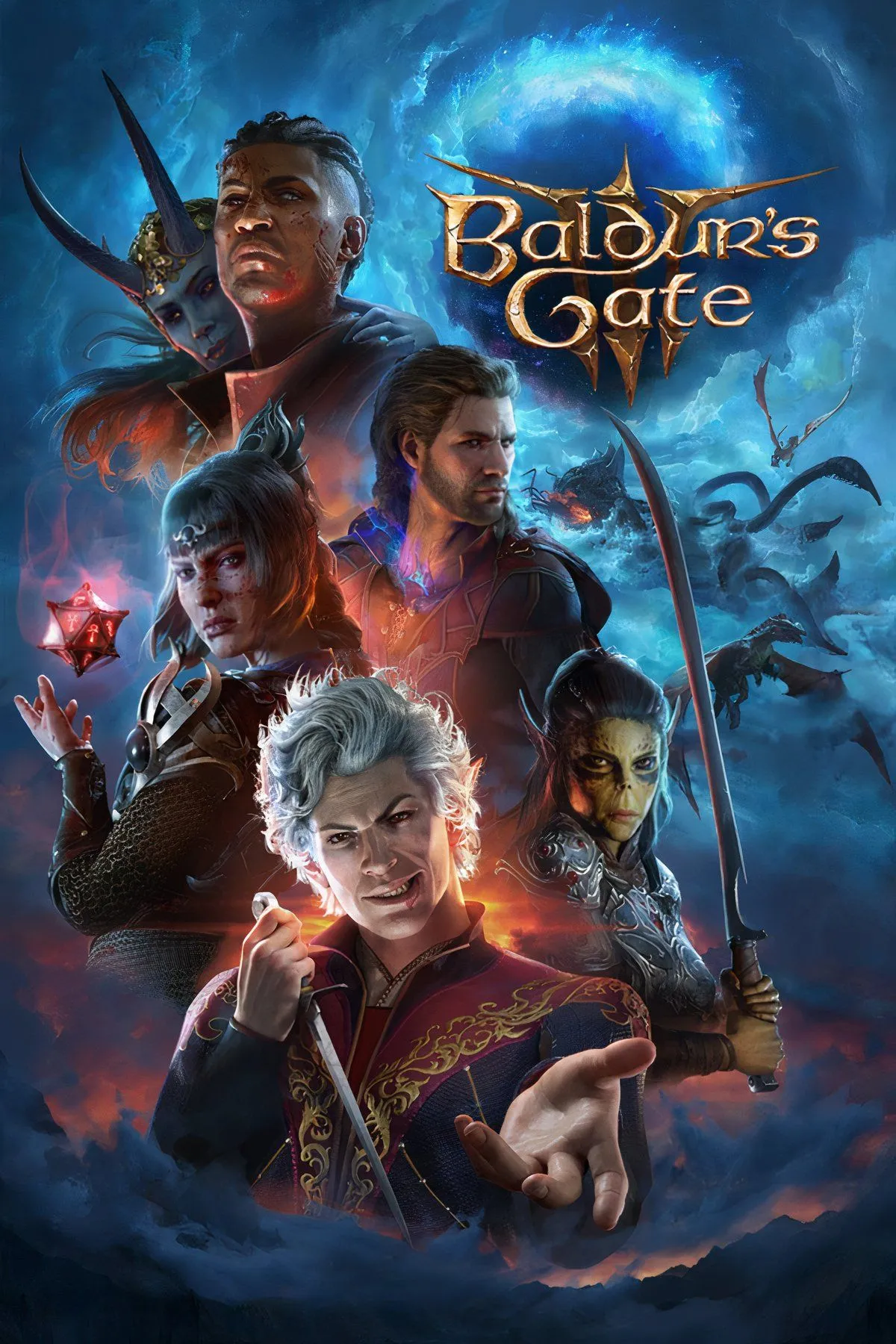 Hình ảnh tổng hợp về thế giới, bối cảnh và các nhân vật phản diện Baldur's Gate 3