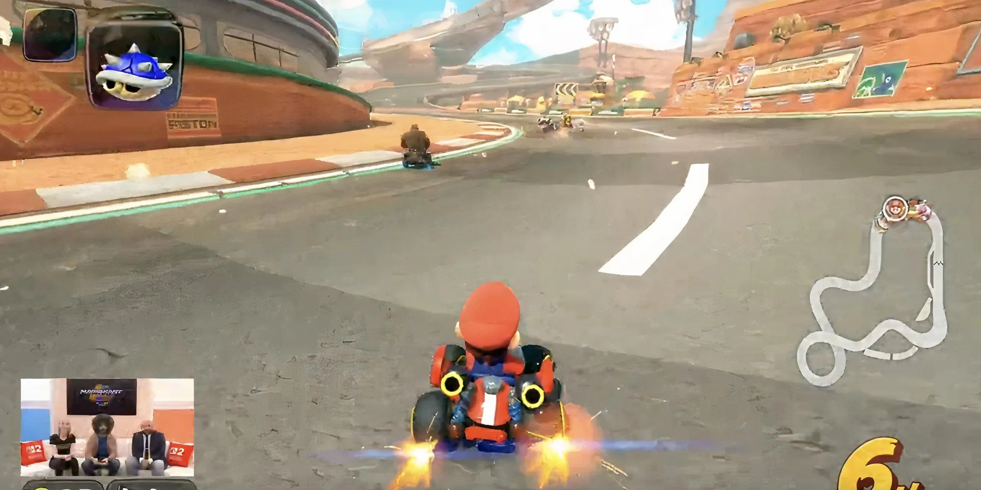 Mario Kart World Hé Lộ Chi Tiết Bất Ngờ Về Chế Độ Chơi Mới Trong Trailer Nhật Bản? 1 Minimap của đường đua Mario Circuit trong Mario Kart World từ buổi livestream Nintendo Treehouse