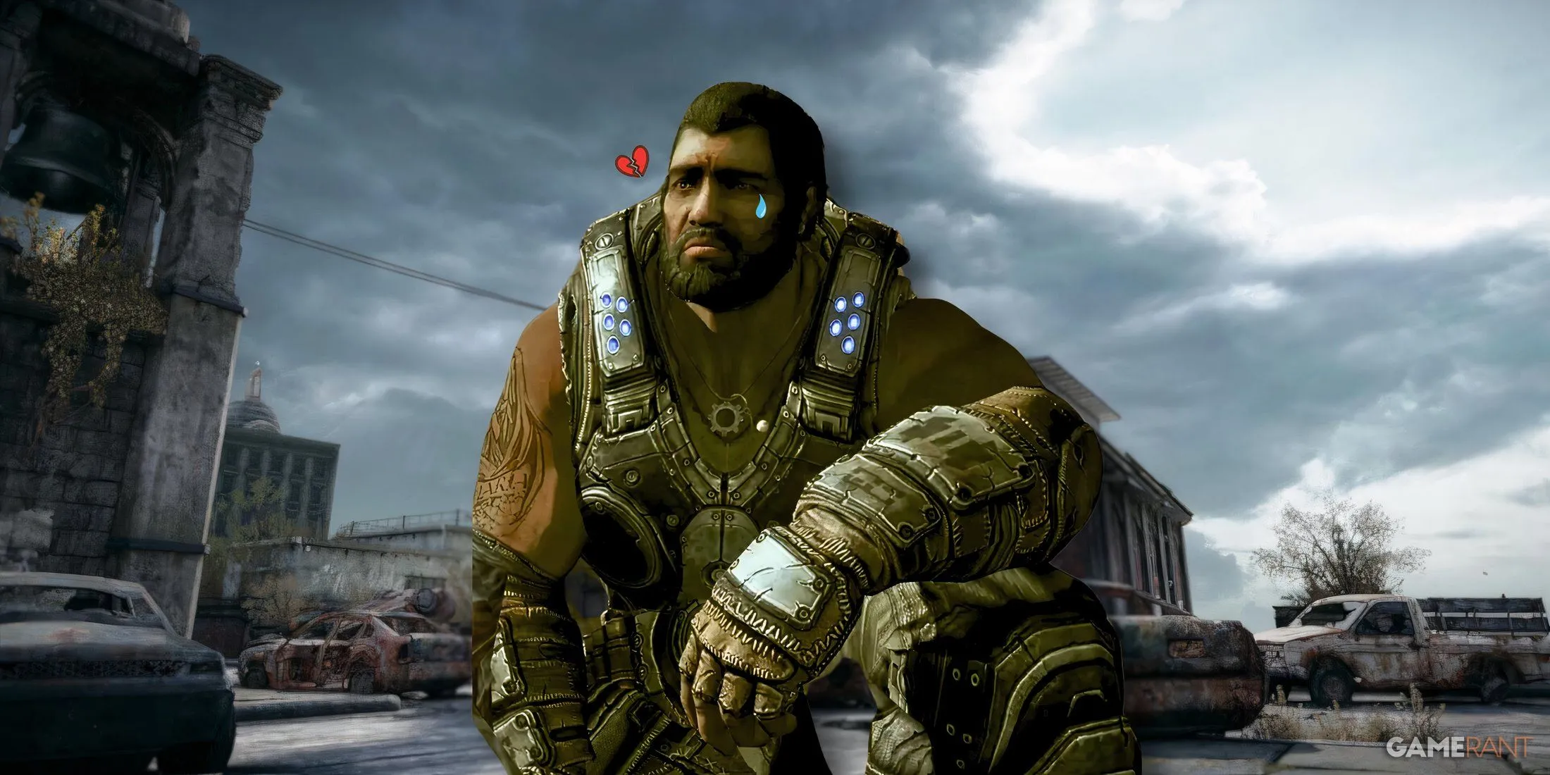 Nhân vật chính Marcus Fenix trong Gears of War Reloaded với đồ họa được làm lại chi tiết