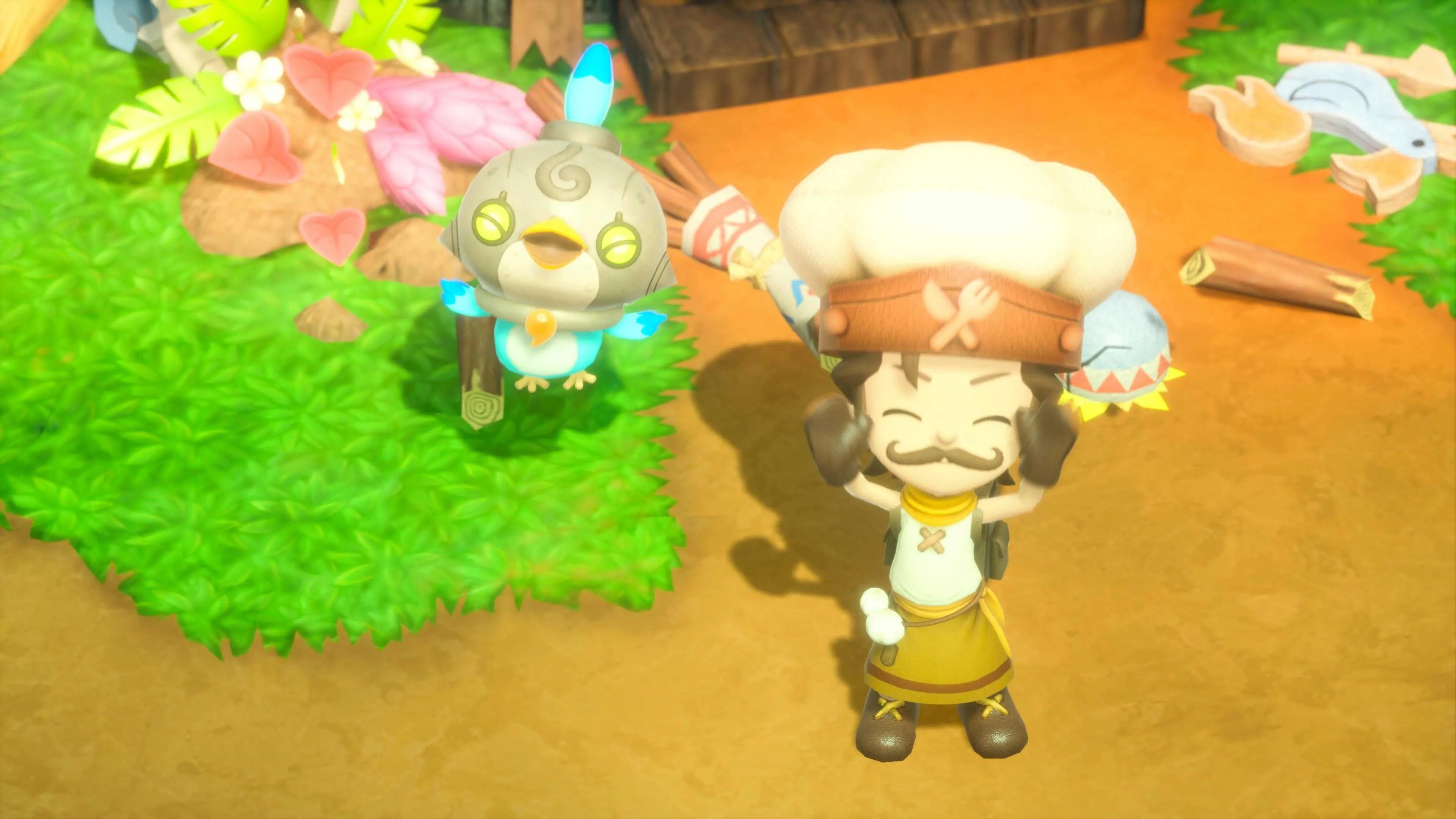 Nhân vật chính và bạn đồng hành phiêu lưu trong thế giới Fantasy Life I