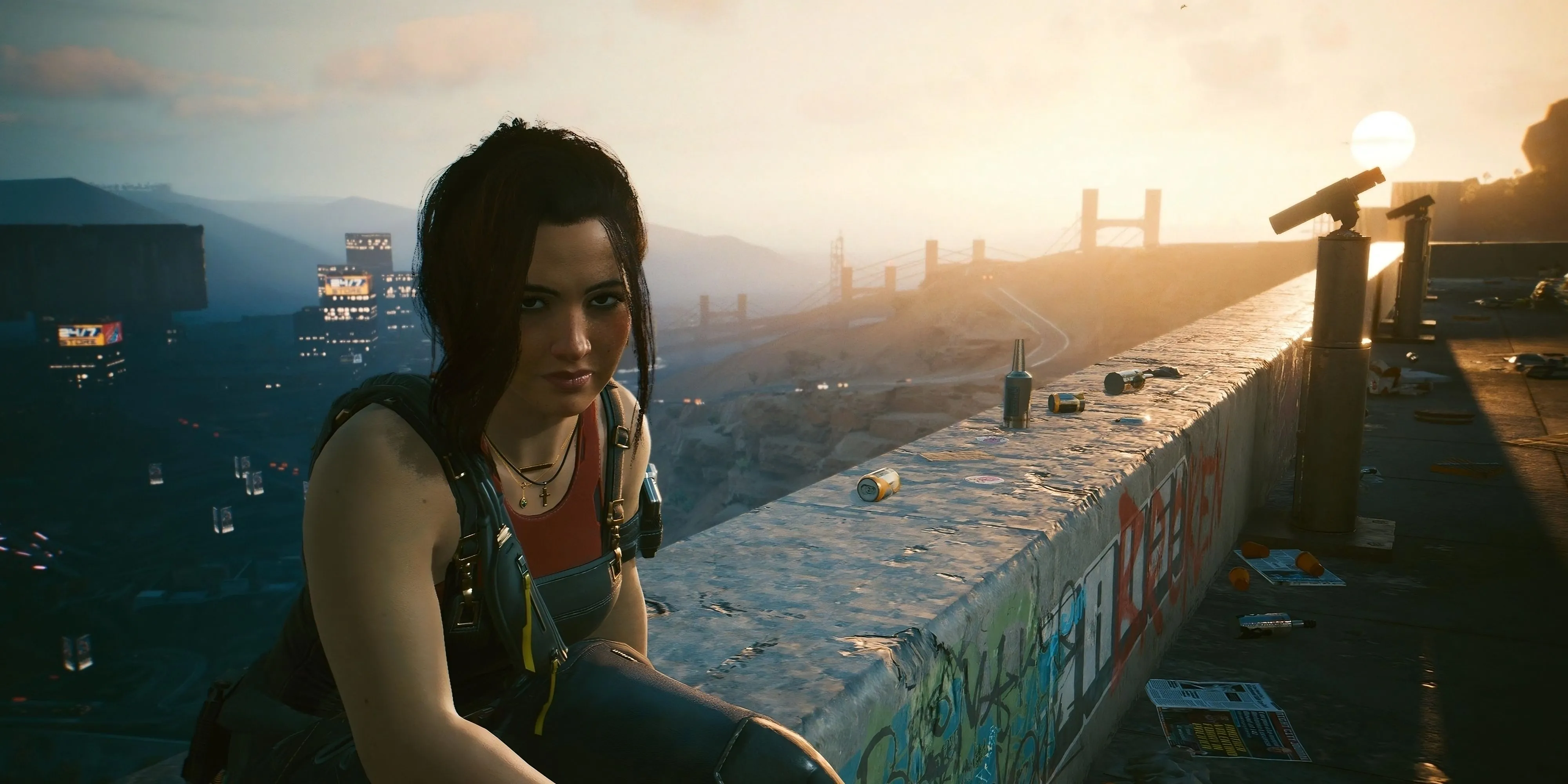 Nhân vật Claire Russell và V trong Cyberpunk 2077 - Chuẩn bị cho bản cập nhật 2.3