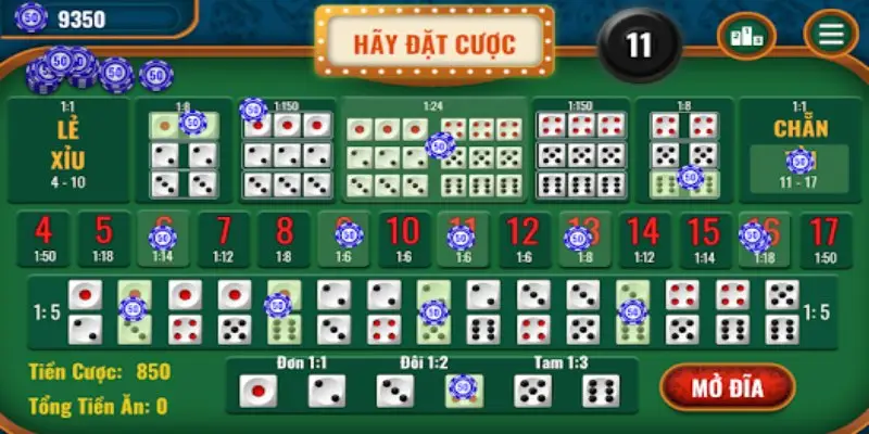 Tài xỉu Ricwin – Cơ hội trúng lớn cùng tỷ lệ ăn cược hấp dẫn