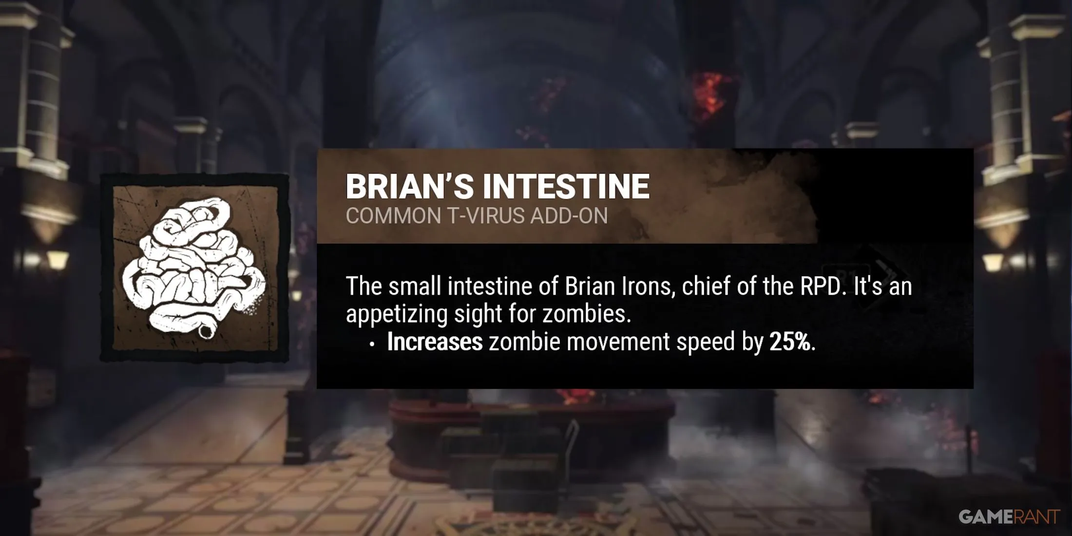Add-on Brian’s Intestines của Nemesis giúp zombie nhanh hơn trong Dead by Daylight