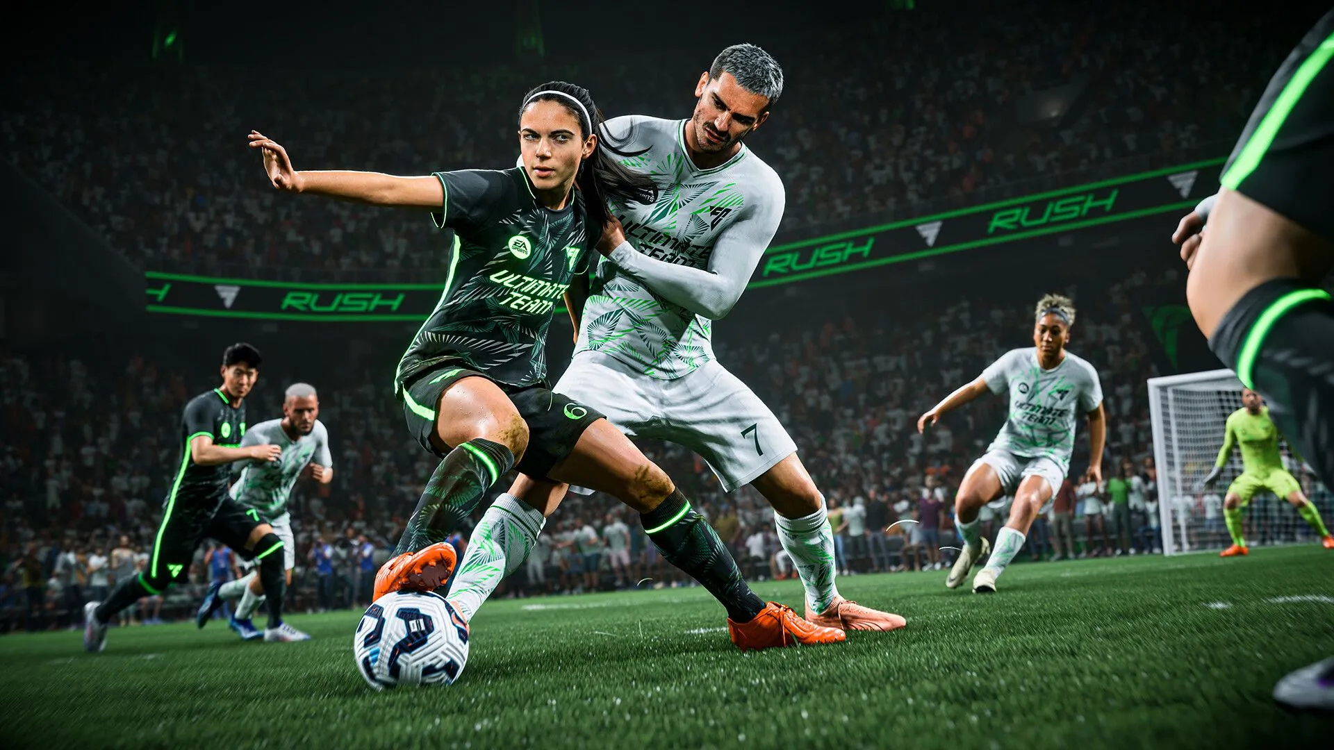 Ảnh bìa EA SPORTS FC 26 với Jude Bellingham và Jamal Musiala
