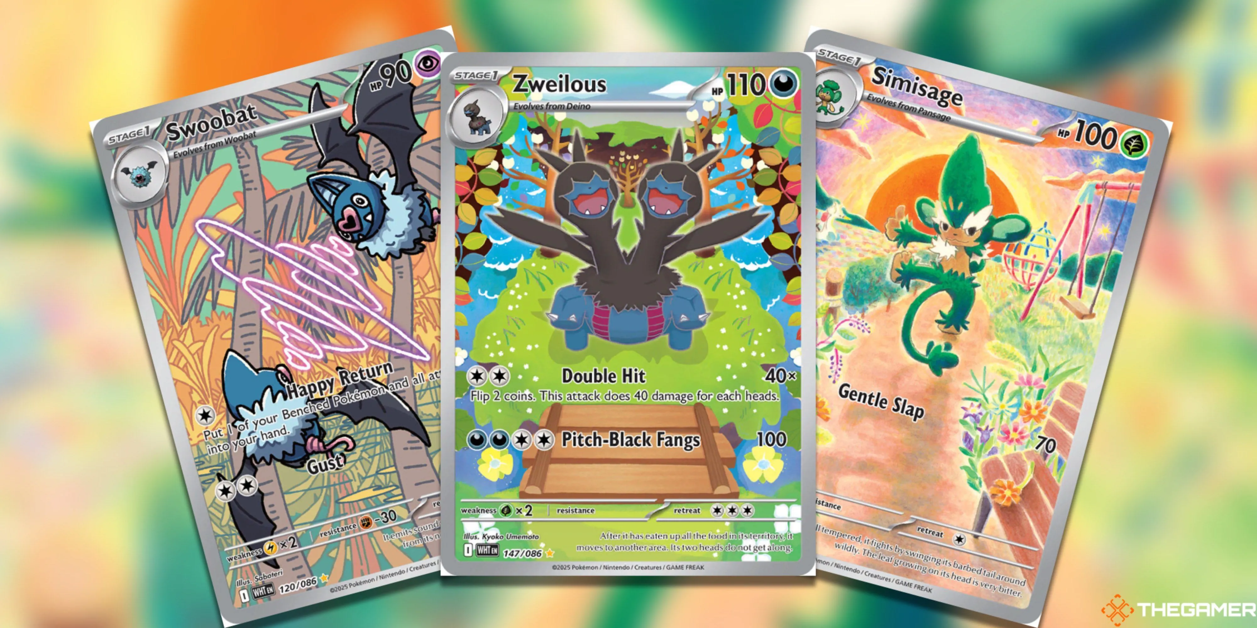 Ba lá bài Illustration Rares đáng giá từ bộ Black Bolt & White Flare của Pokemon TCG, thể hiện vẻ đẹp của các Pokemon vùng Unova.
