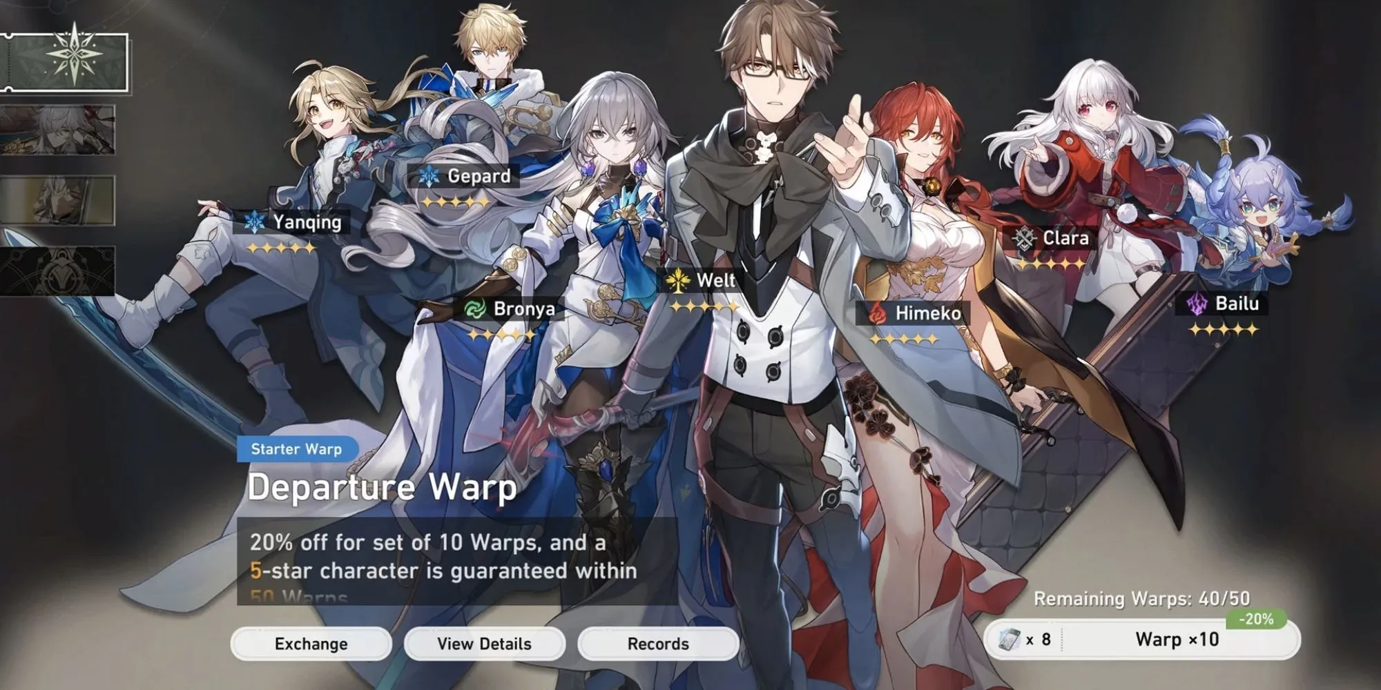 Banner Warp Honkai Star Rail: Cơ hội triệu hồi nhân vật 5 sao yêu thích