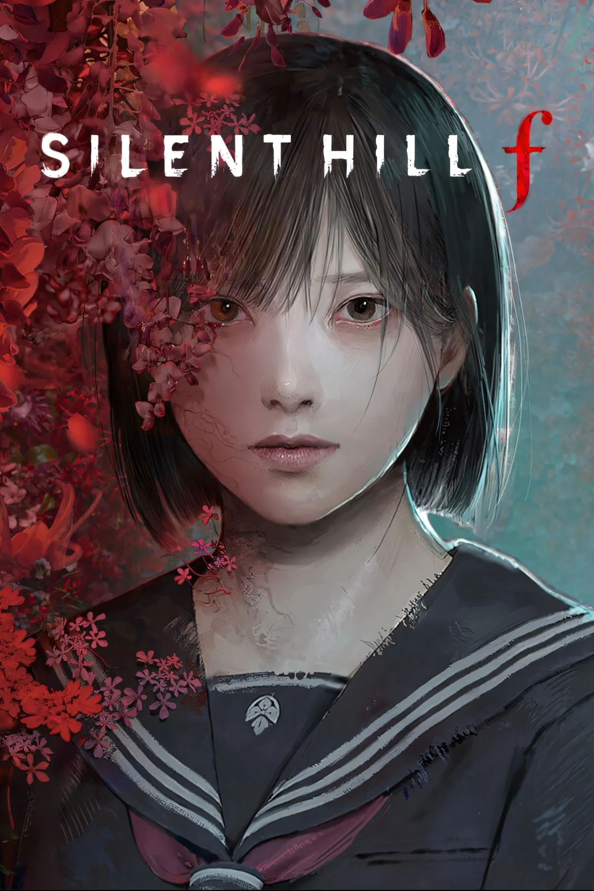 Bìa nghệ thuật của Silent Hill f, một trong những tựa game kinh dị được mong chờ trong lộ trình Silent Hill mới của Konami