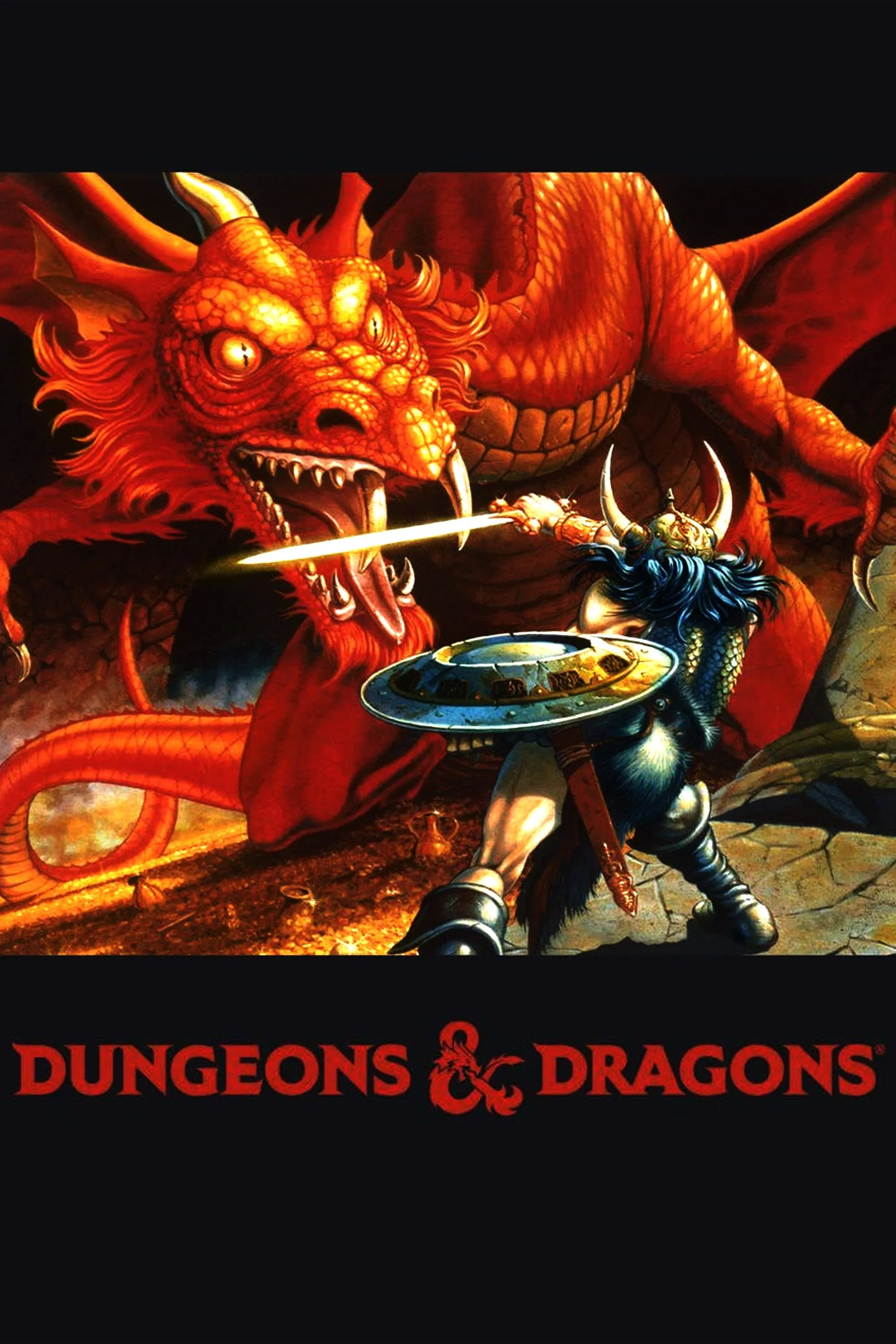 Biểu tượng của thương hiệu Dungeons &amp; Dragons, đại diện cho thể loại game nhập vai tabletop huyền thoại.