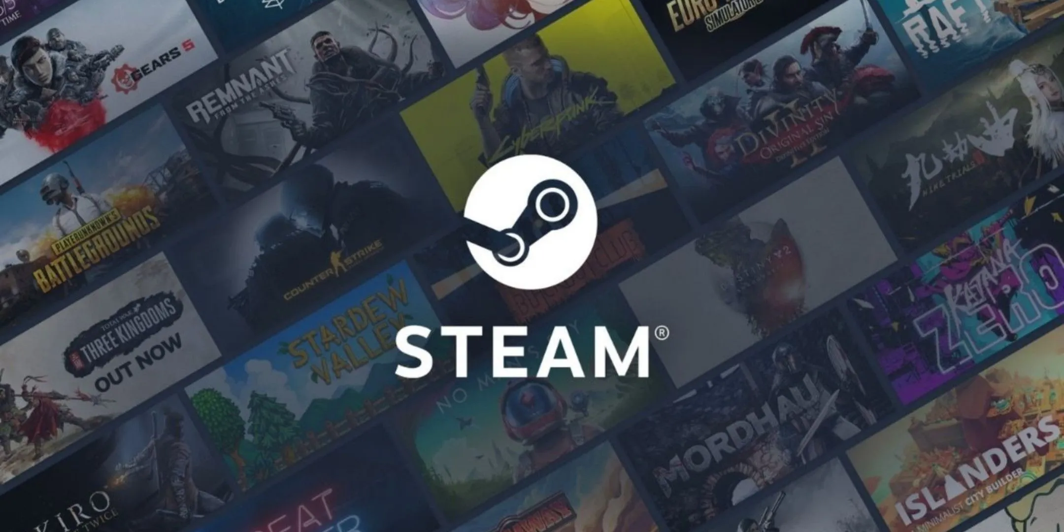 Biểu tượng Steam nổi bật trên nền các tựa game, đại diện cho nền tảng game lớn bị ảnh hưởng bởi chính sách thanh toán