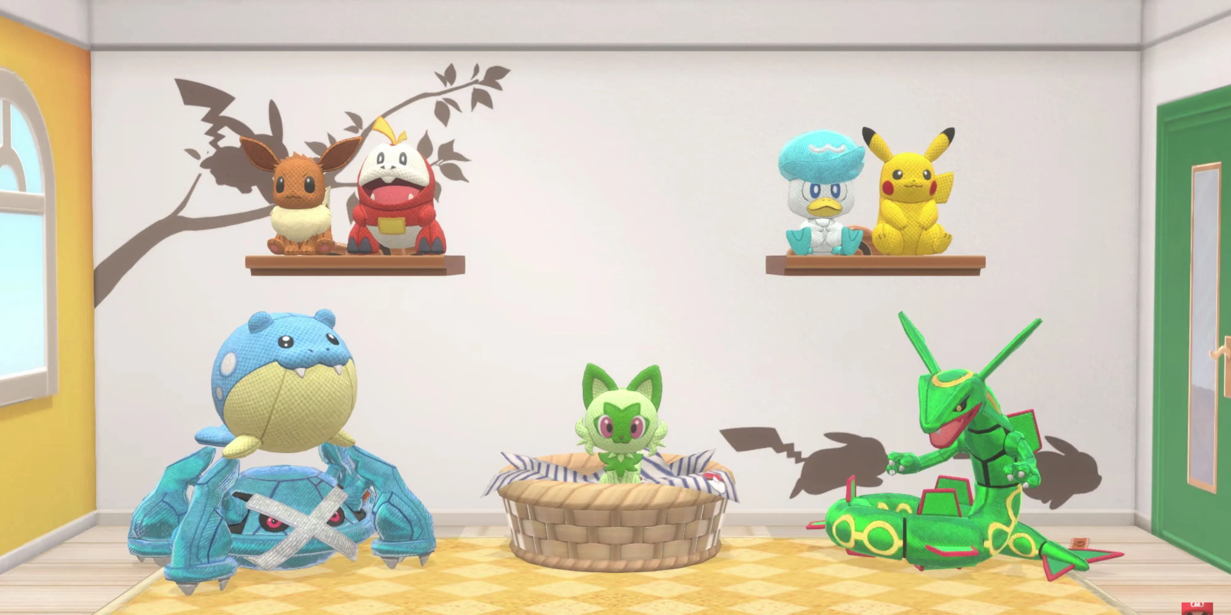 Bộ sưu tập thú nhồi bông Pokemon Friends ảo trong game mobile và Nintendo Switch.