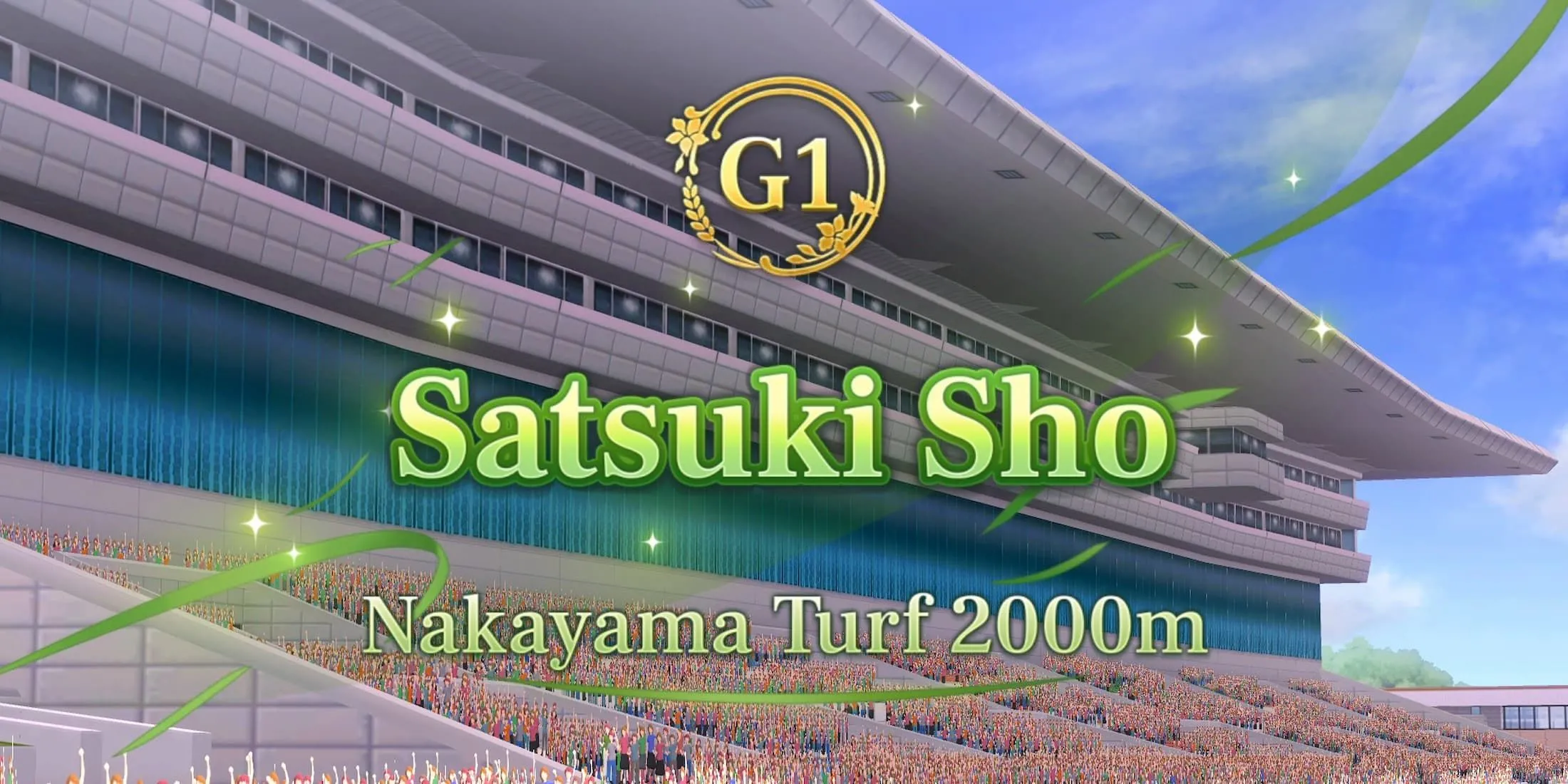 Các cô gái ngựa Umamusume chuẩn bị cho cuộc đua Satsuki Sho đầy kịch tính.