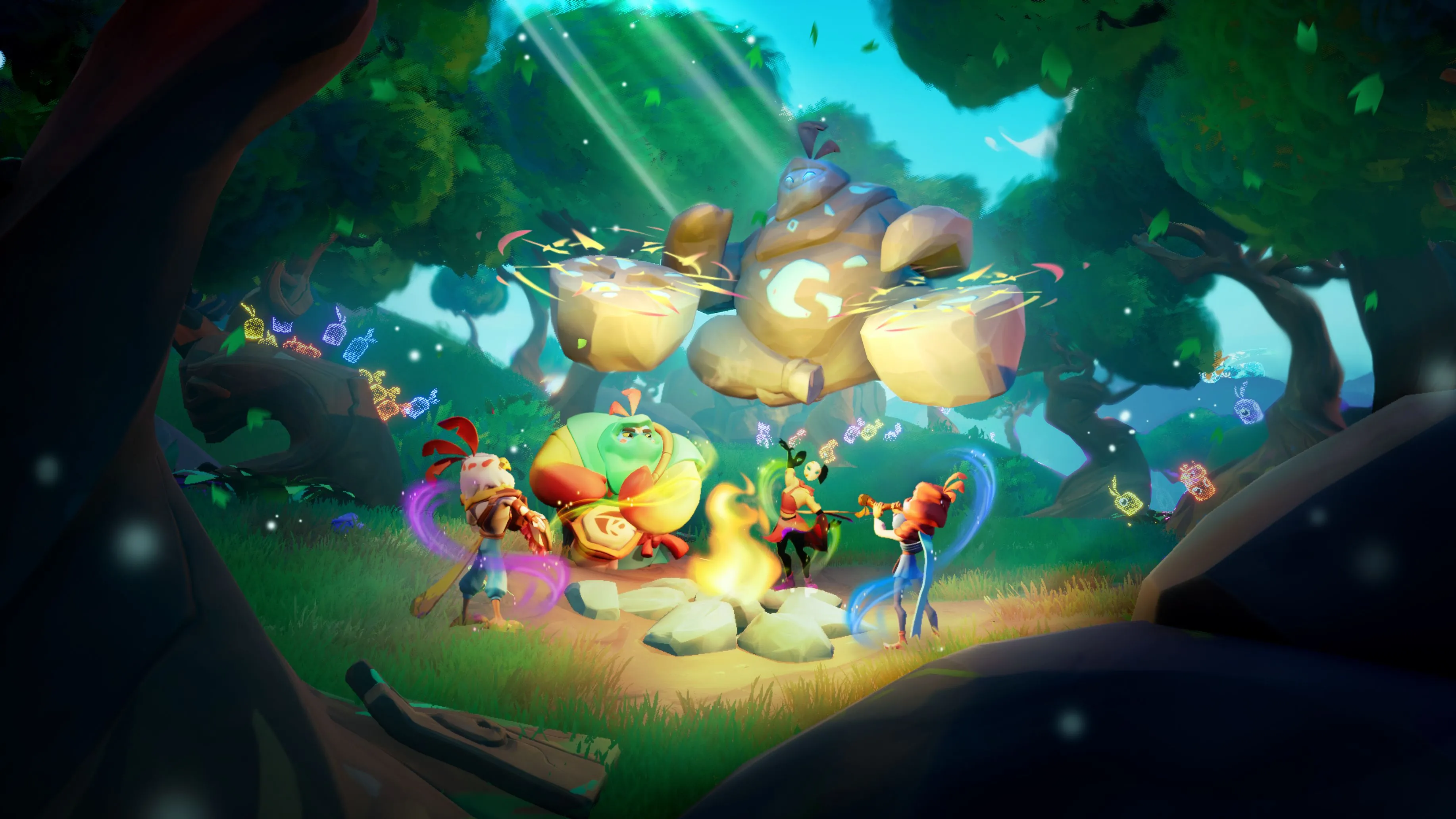 Các nhân vật trong game MAJJAM tụ họp, thể hiện phong cách độc đáo