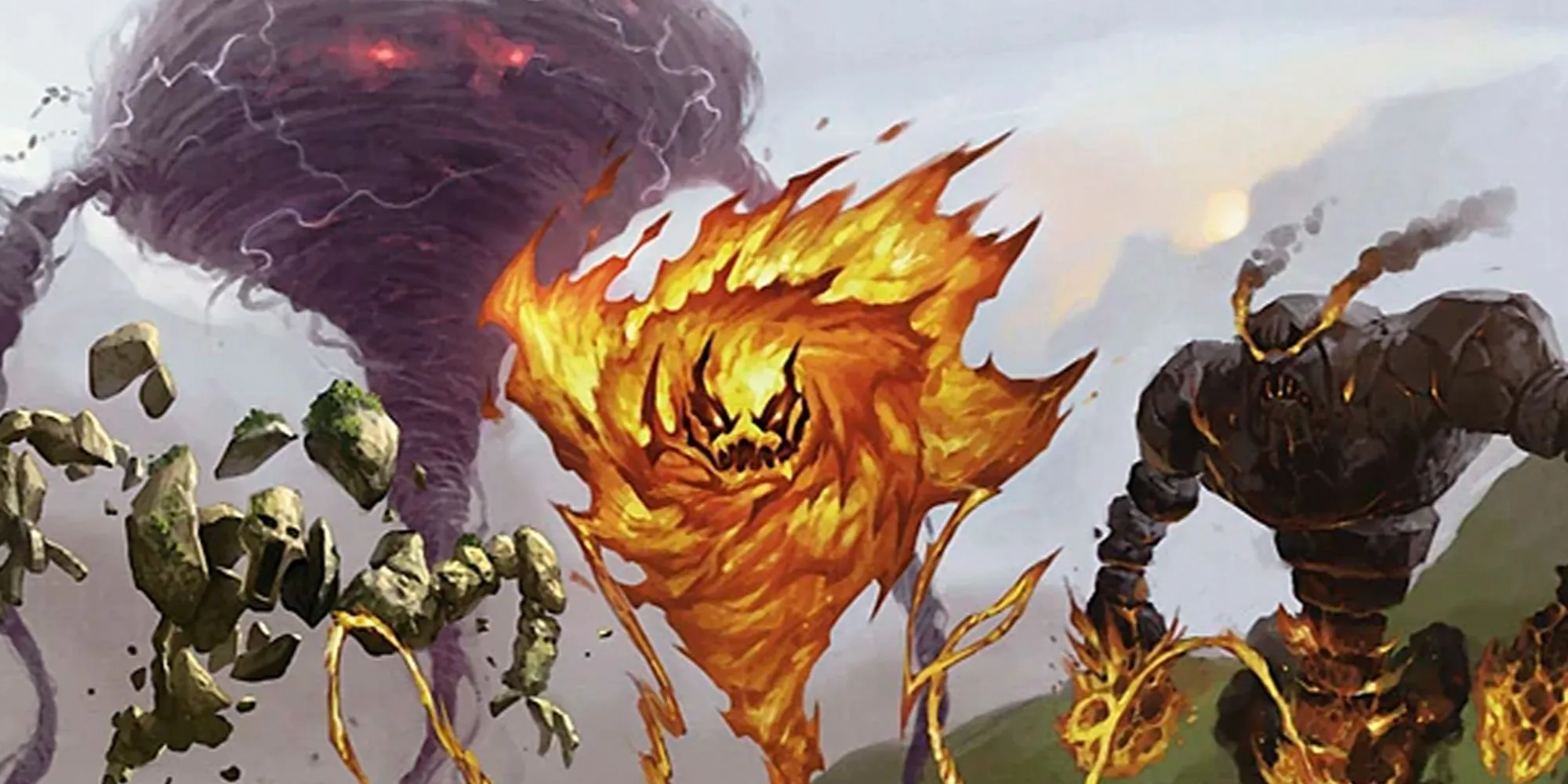 Các thực thể nguyên tố đất, lửa, nước và không khí trong Dungeons &amp; Dragons