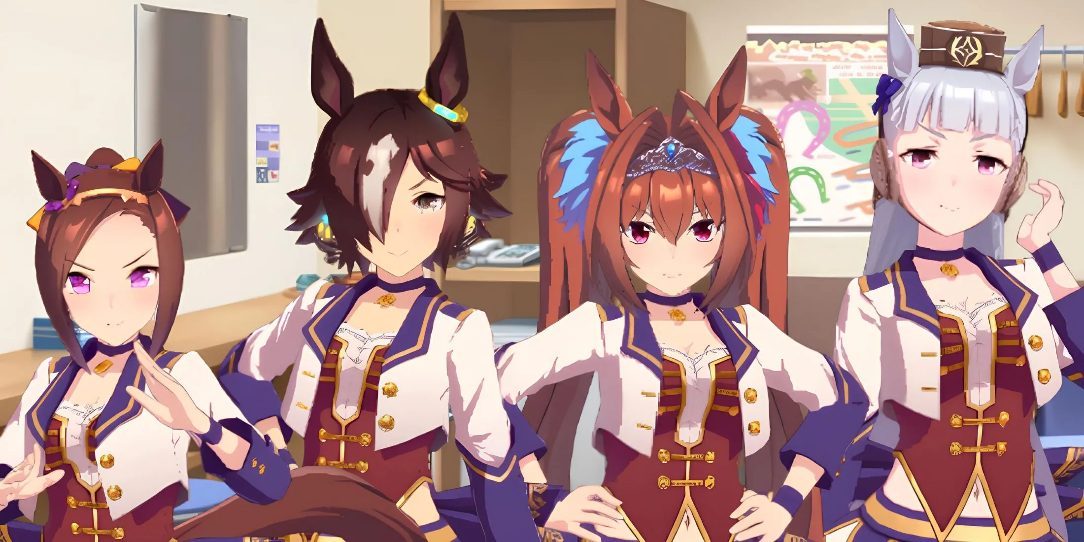 Dàn nhân vật đa dạng trong game Umamusume Pretty Derby