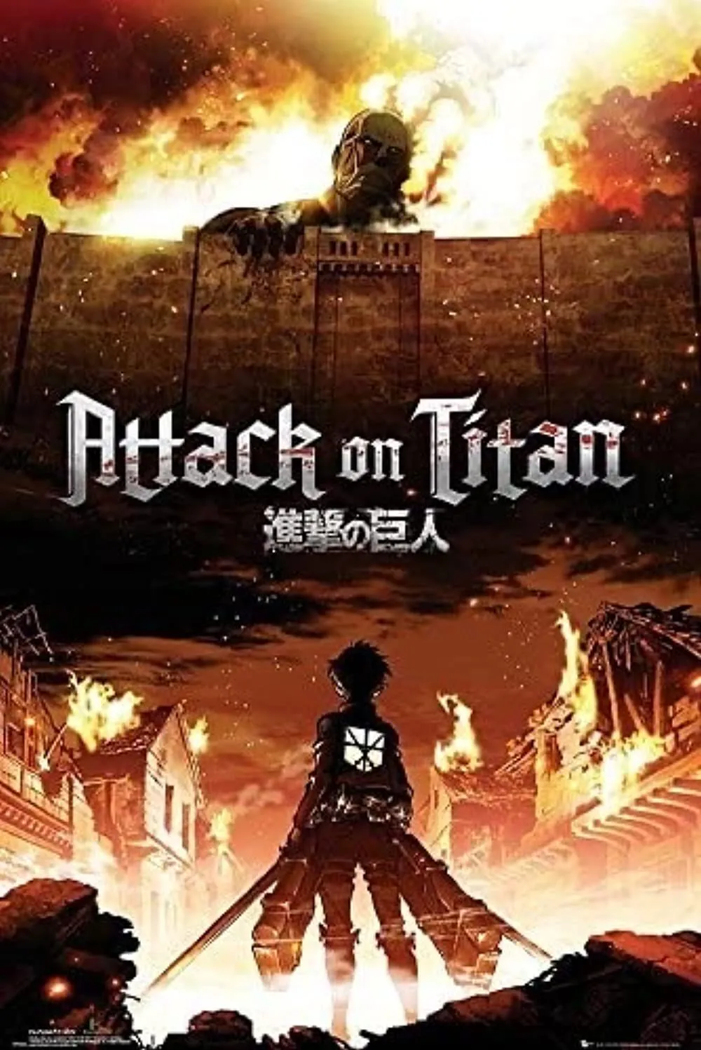 Eren Yeager trong hình dạng Titan Tiến Công từ Attack on Titan, biểu tượng của sự phẫn nộ và khao khát tự do.