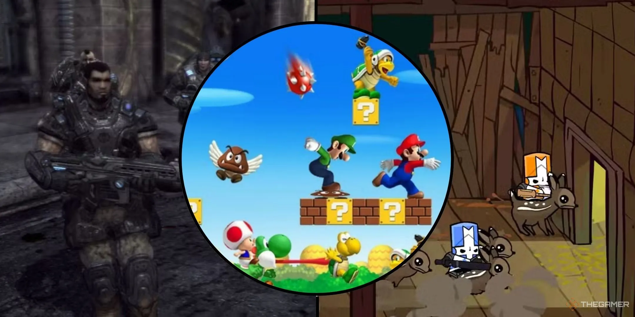 Game thủ cùng nhau chiến đấu trong các tựa game co-op đình đám như New Super Mario Bros Wii, Gears of War 2 và Castle Crashers