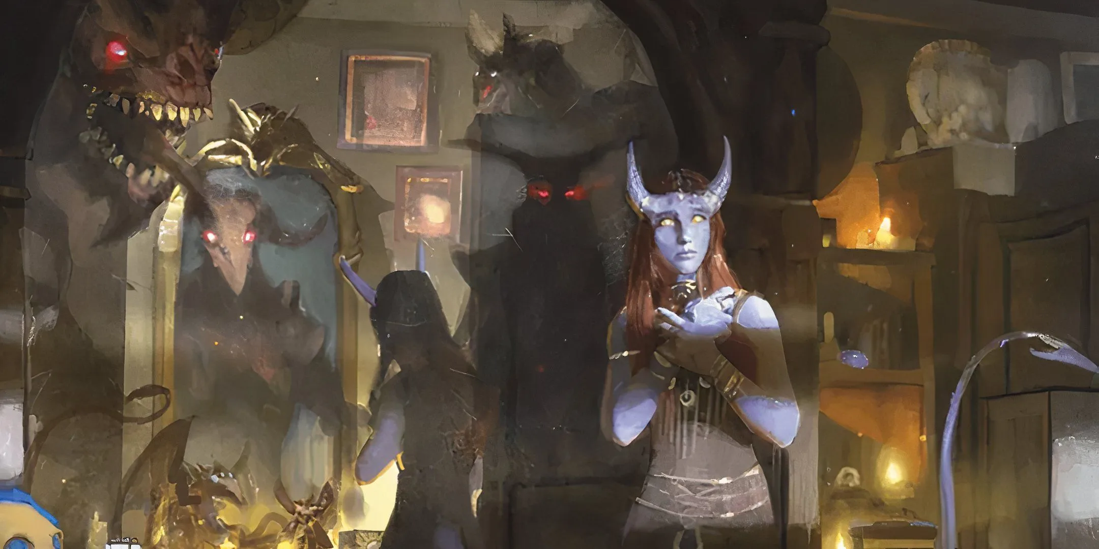 Game thủ Dungeons &amp; Dragons nhận &quot;món quà bóng tối&quot;, minh họa lòng tin của dân thường vào mạo hiểm giả.