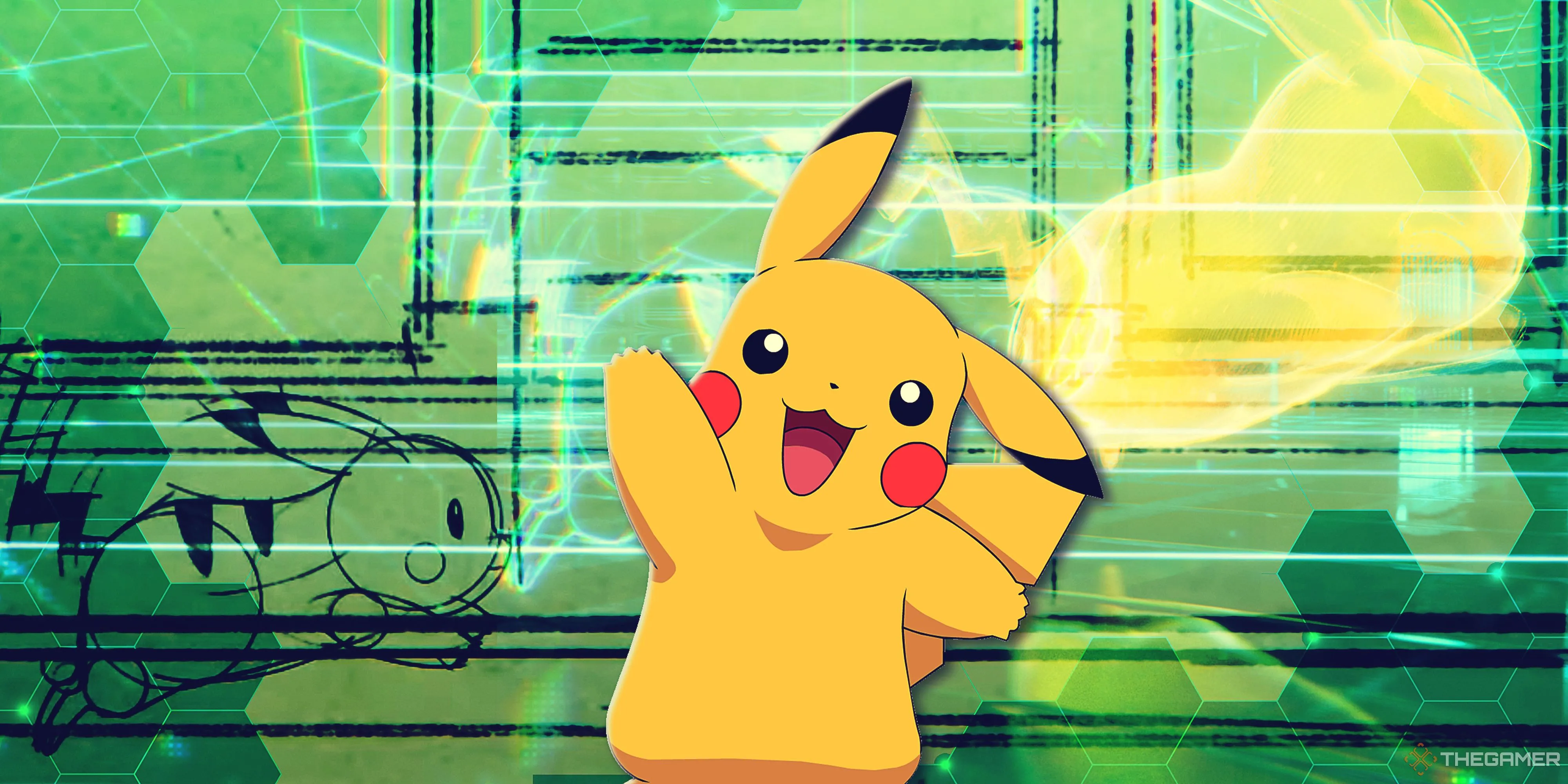 Hình ảnh Pikachu đơn giản trên thiết bị Razer x Pokemon bản Mỹ