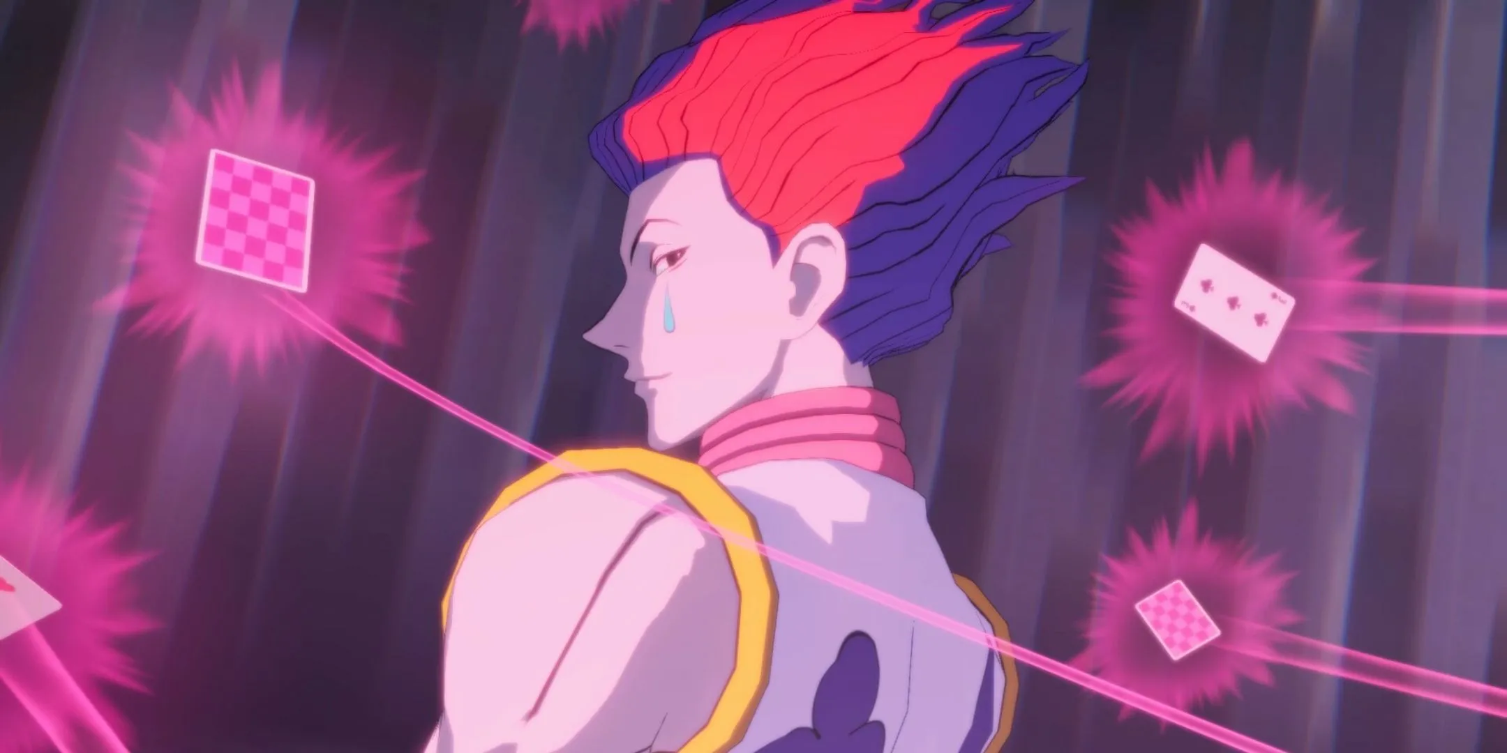 Hisoka biểu diễn kỹ năng trong Hunter x Hunter: Nen x Impact, cho thấy sự đa dạng trong bộ kỹ năng của các nhân vật.