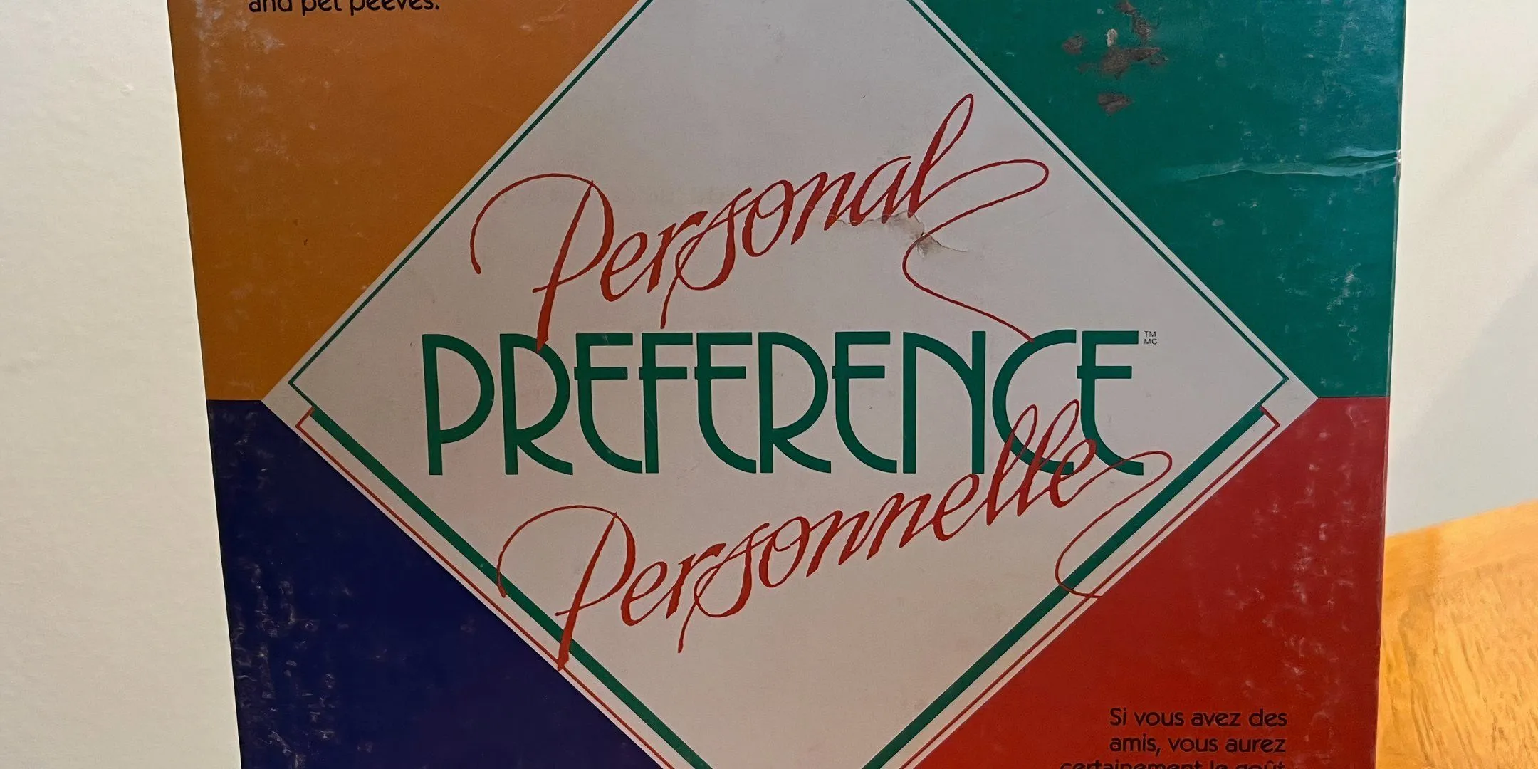 Hộp game Personal Preference, game tương tác cá nhân phù hợp cho buổi gặp mặt bạn bè