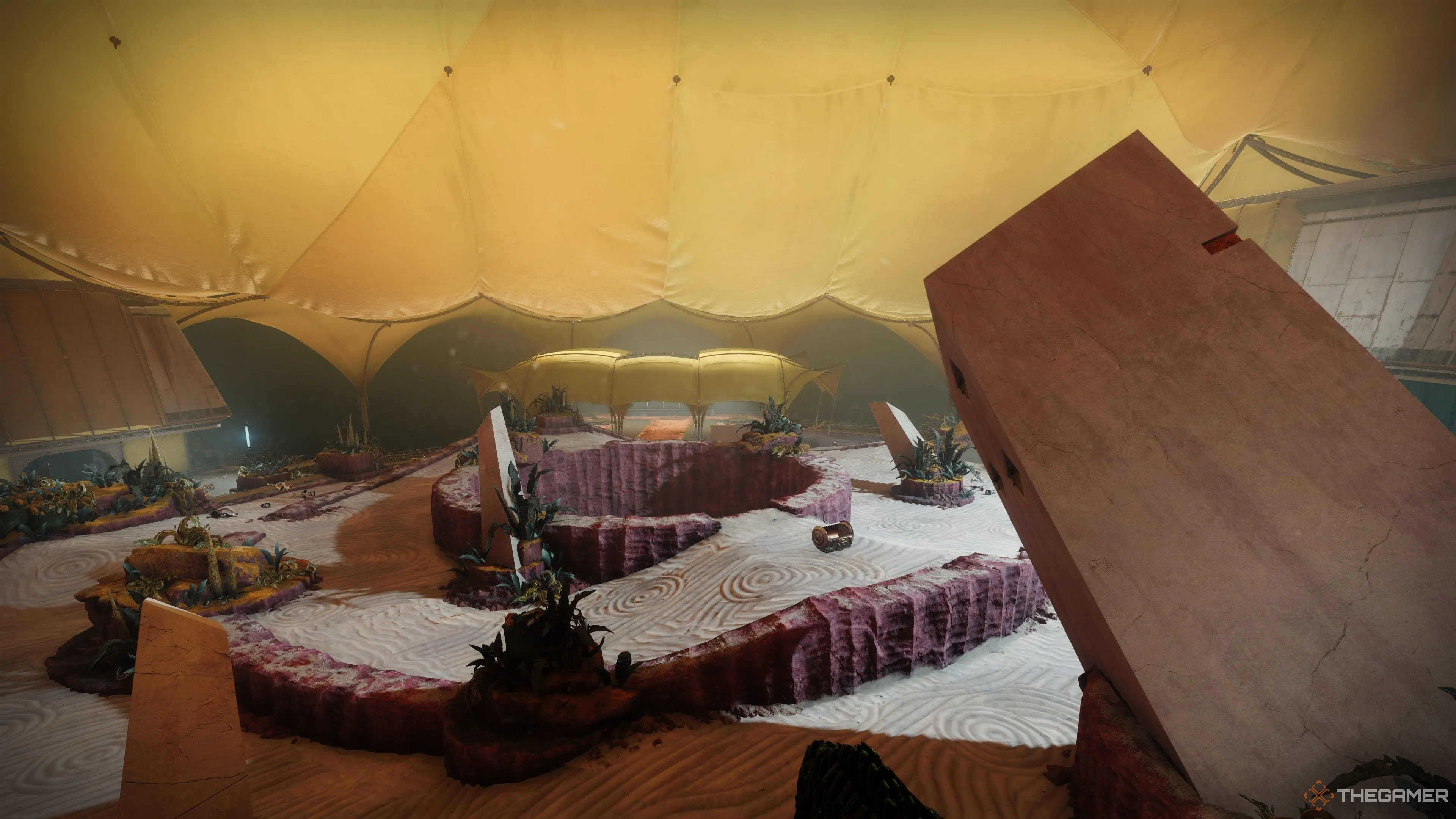 Khu vực chiến đấu boss Epoptest Lord of Quanta trong raid Desert Perpetual