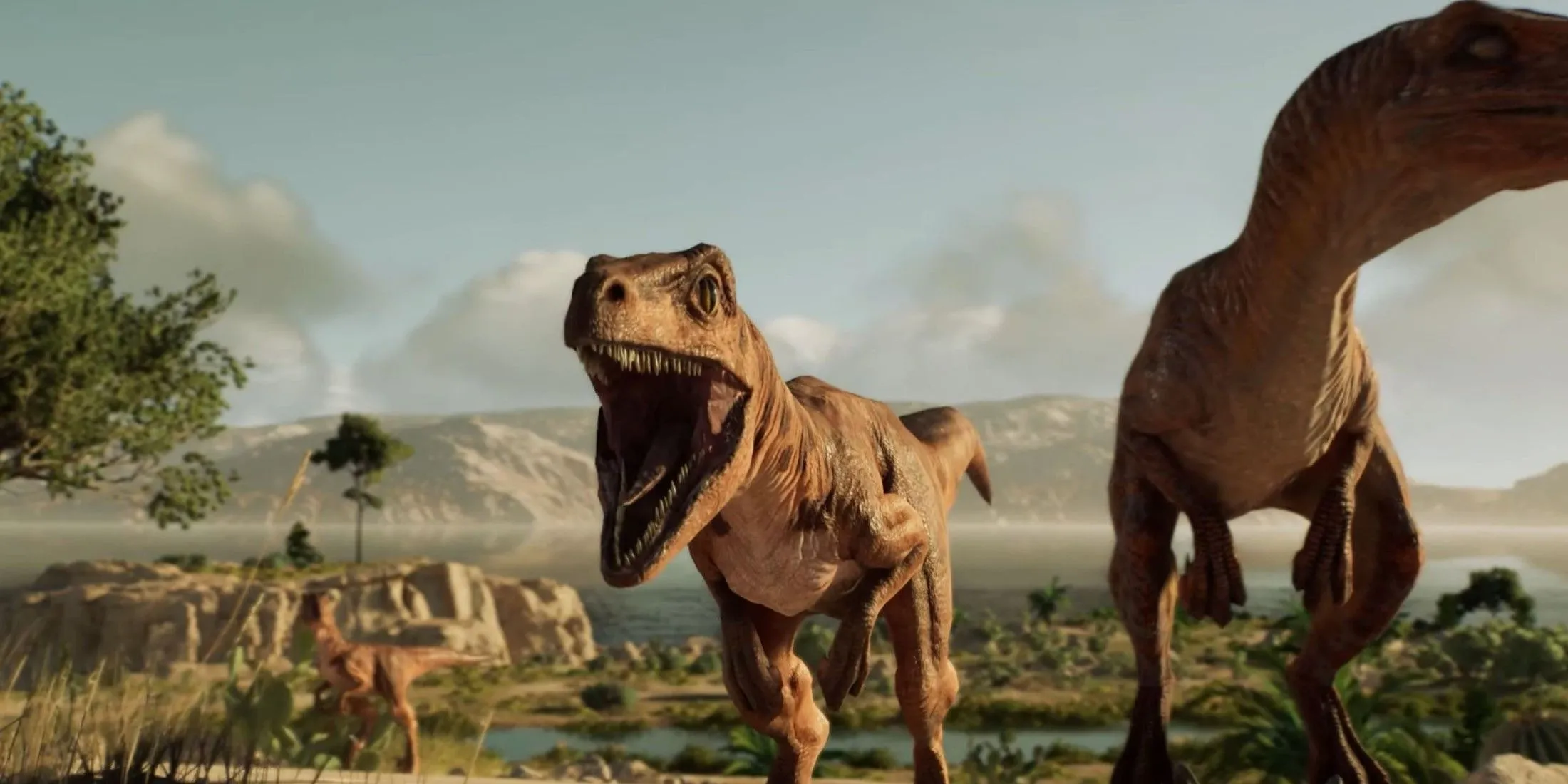 Khủng long Velociraptor trong công viên Jurassic World Evolution 3