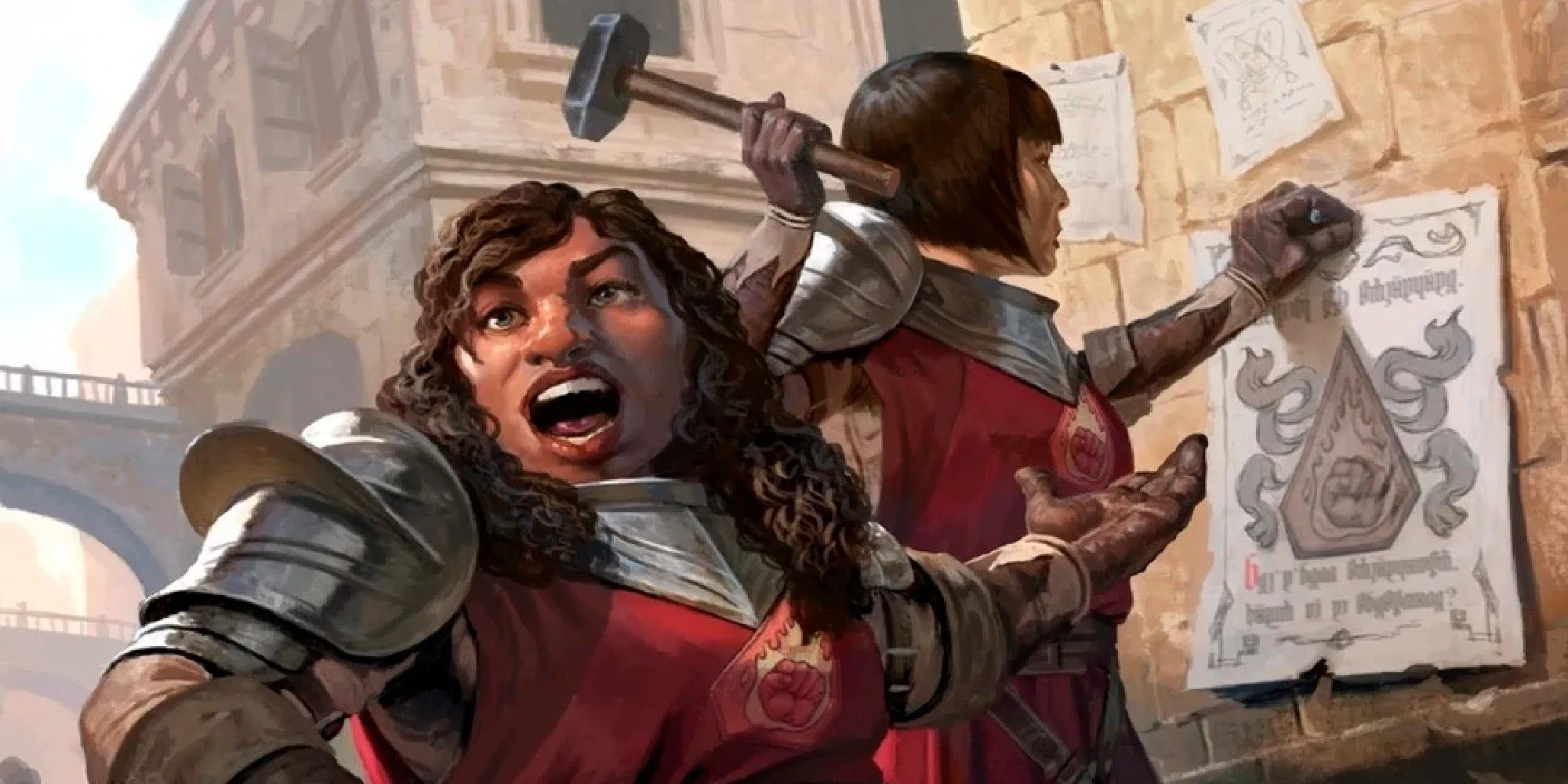 Lính gác Flaming Fist trong Dungeons &amp; Dragons, liên quan đến sự &quot;khoan dung&quot; của luật pháp.