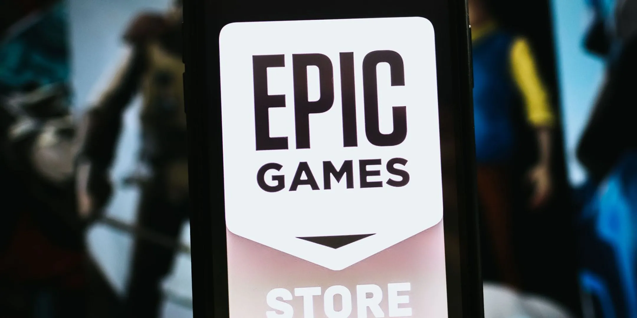 Logo Epic Games Store trên điện thoại, nền tảng phát hành game Out of Time