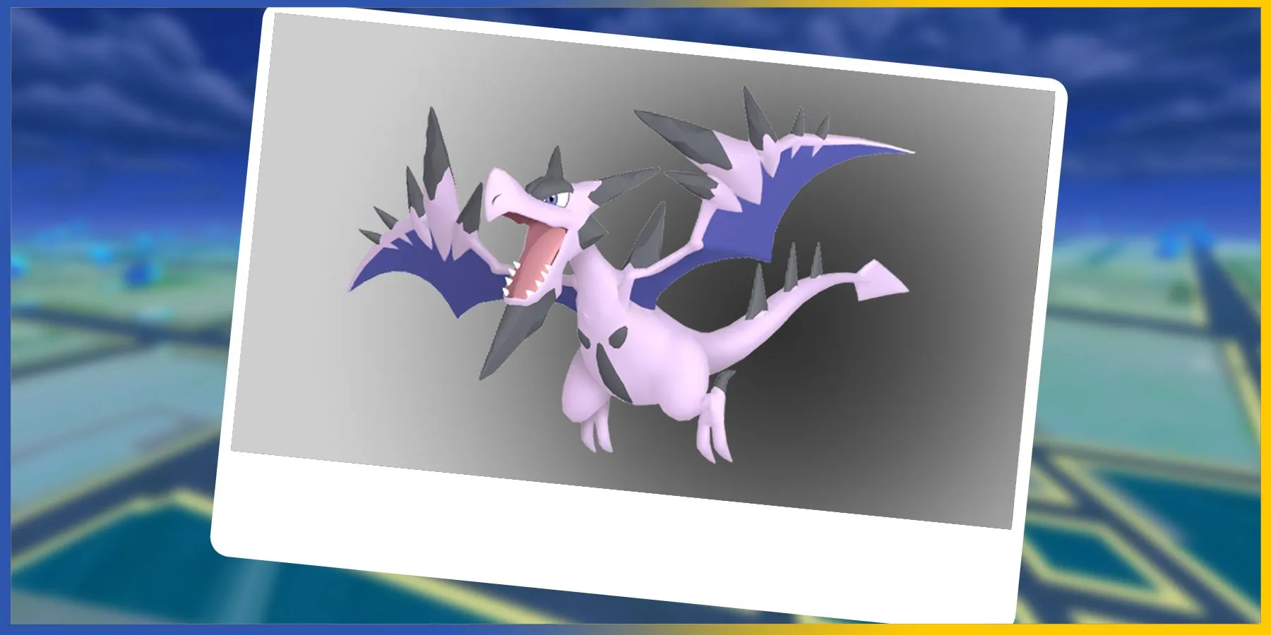 Mega Aerodactyl Shiny với màu sắc đặc trưng trong Pokemon GO