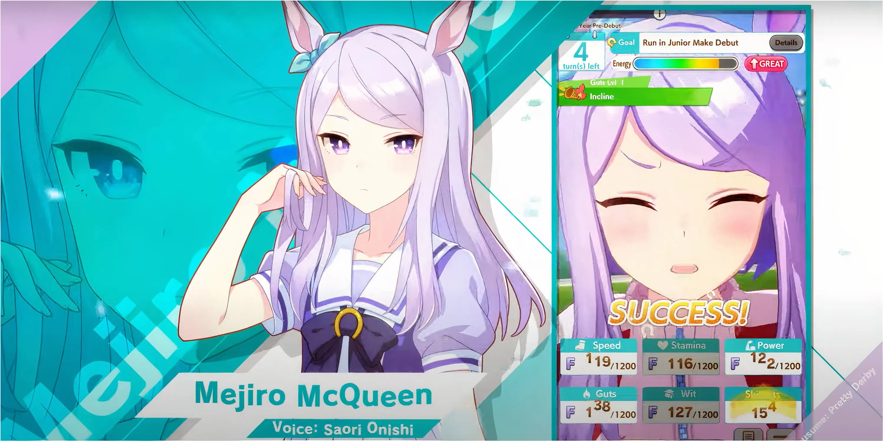 Mejiro McQueen, một quý cô Umamusume đầy kiêu hãnh và tài năng.