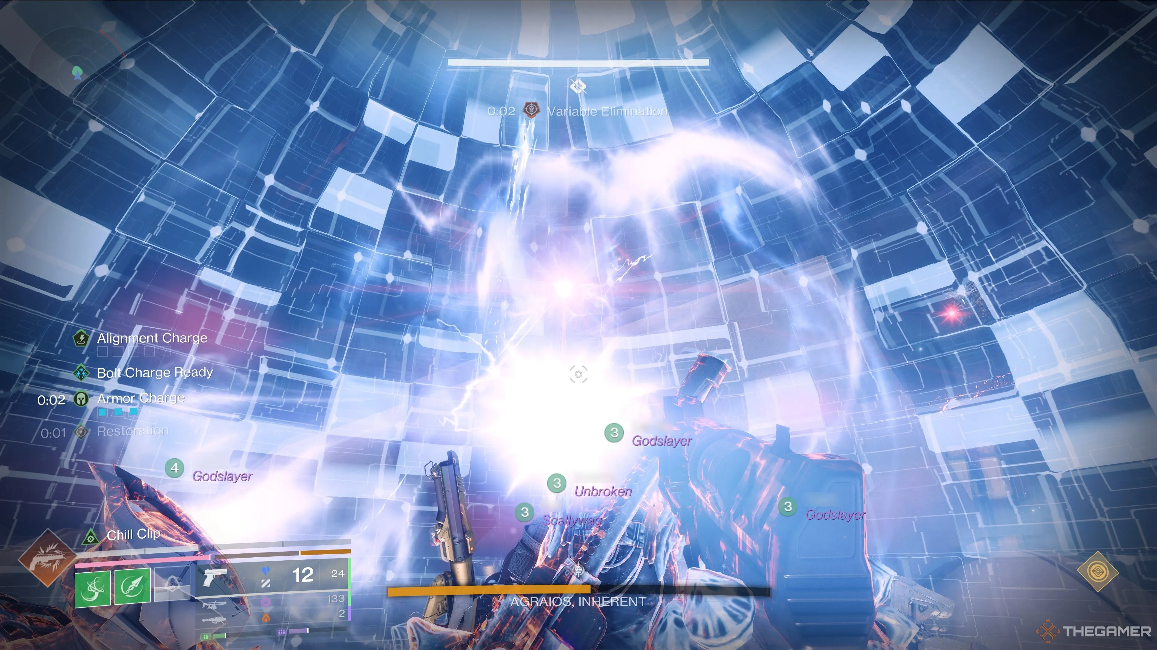 Pha gây sát thương DPS lên boss Agraios trong raid Desert Perpetual Destiny 2