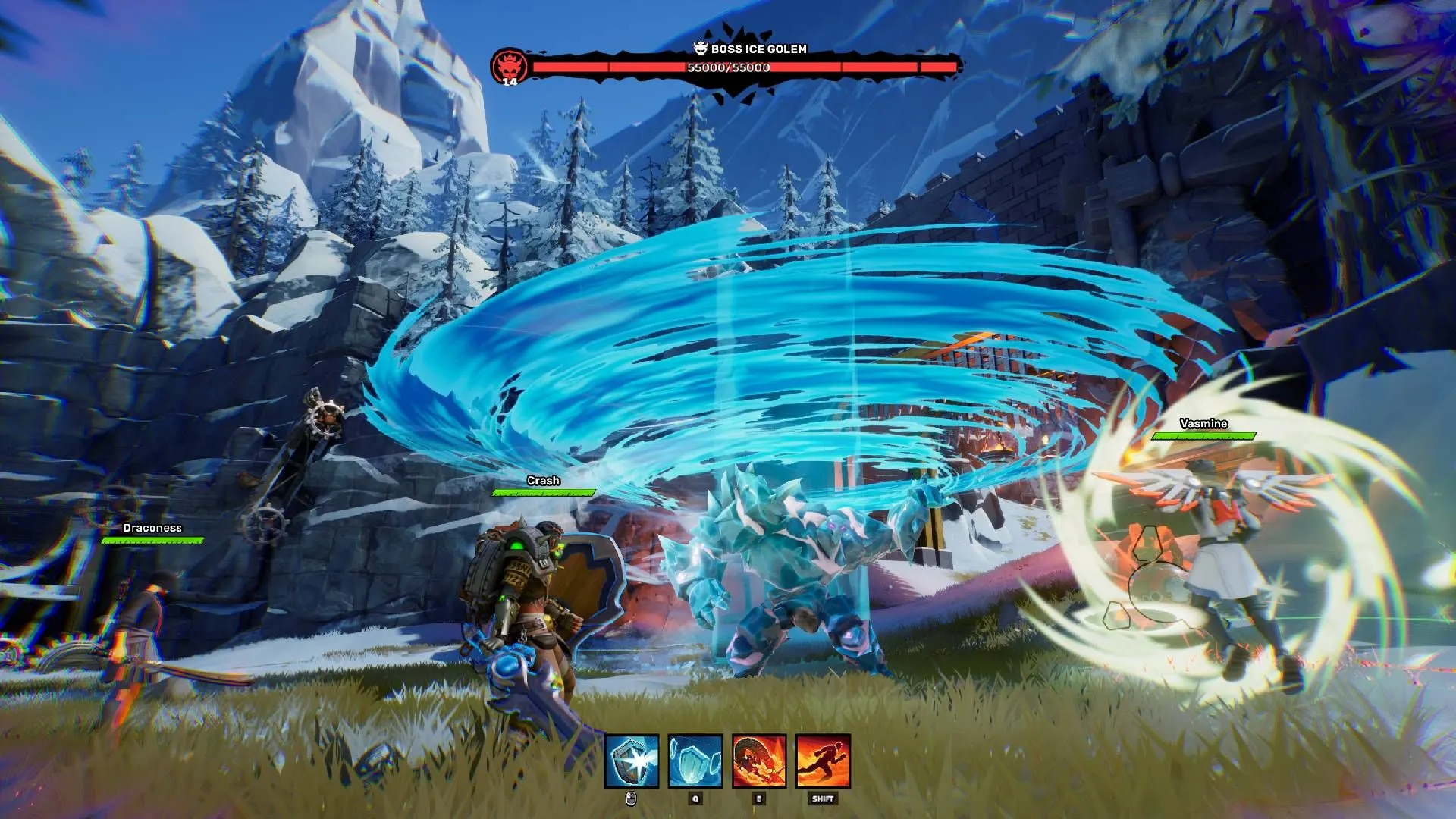 Quái vật Cyclone đáng sợ trong game Out of Time, đại diện cho những thử thách thời gian