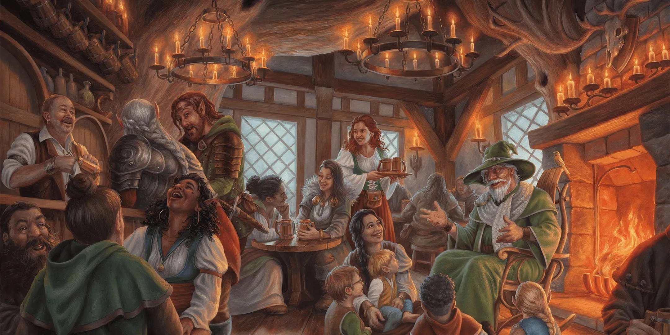 Quán rượu The Dragonlance, địa điểm quen thuộc để mạo hiểm giả D&amp;D tìm kiếm nhiệm vụ.