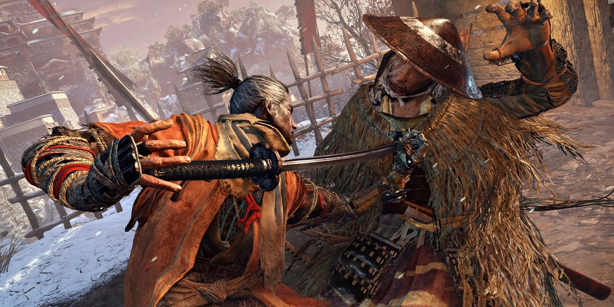 Sekiro thực hiện đòn kết liễu lén lút, tận dụng chiến thuật mới để vượt qua thử thách