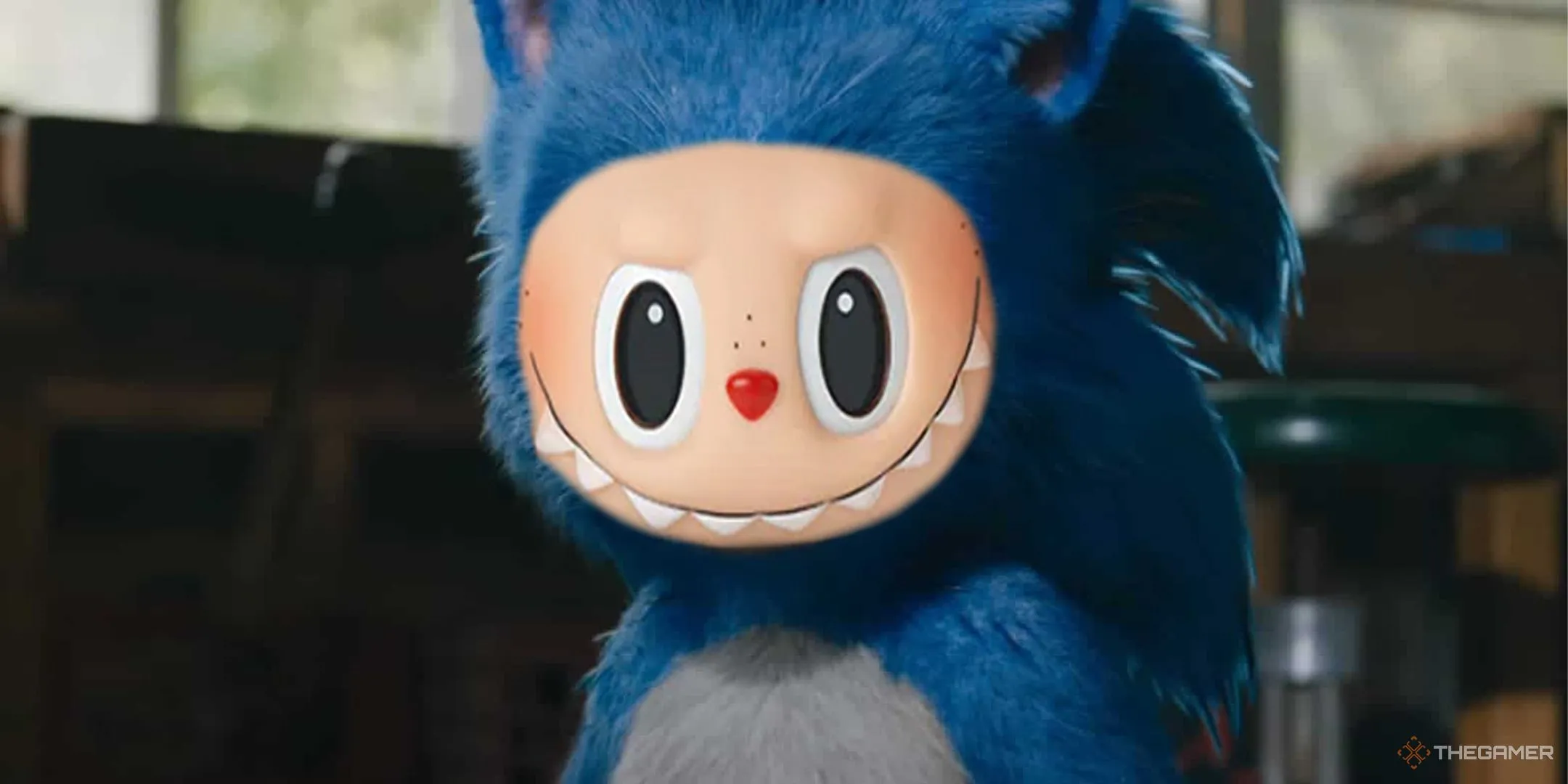 Tạo hình Sonic the Hedgehog phiên bản Labubu, một sự kết hợp độc đáo và đầy bất ngờ.
