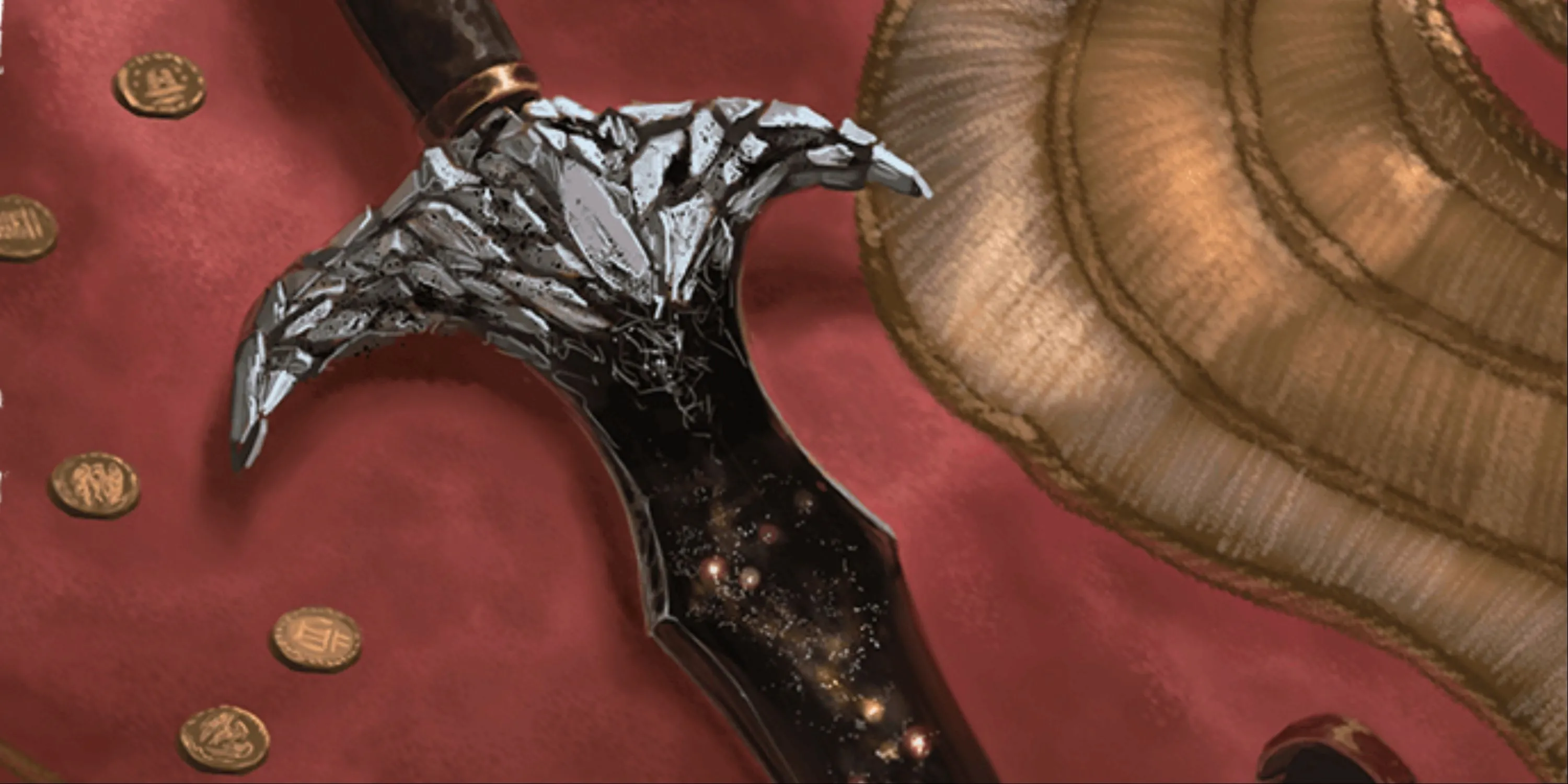 Thanh kiếm ma thuật Blackrazor từ Dungeons &amp; Dragons, minh họa cho vật phẩm mạnh mẽ.