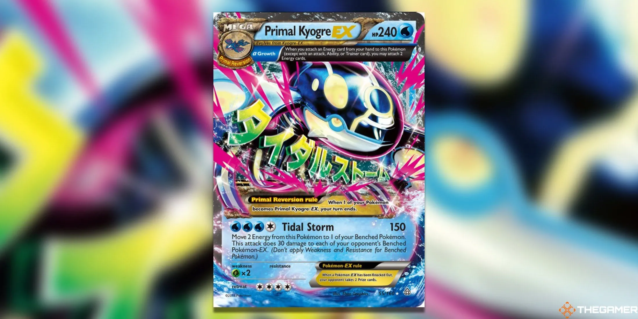 Thẻ bài Pokemon TCG Primal Kyogre EX Alpha bản Primal Clash