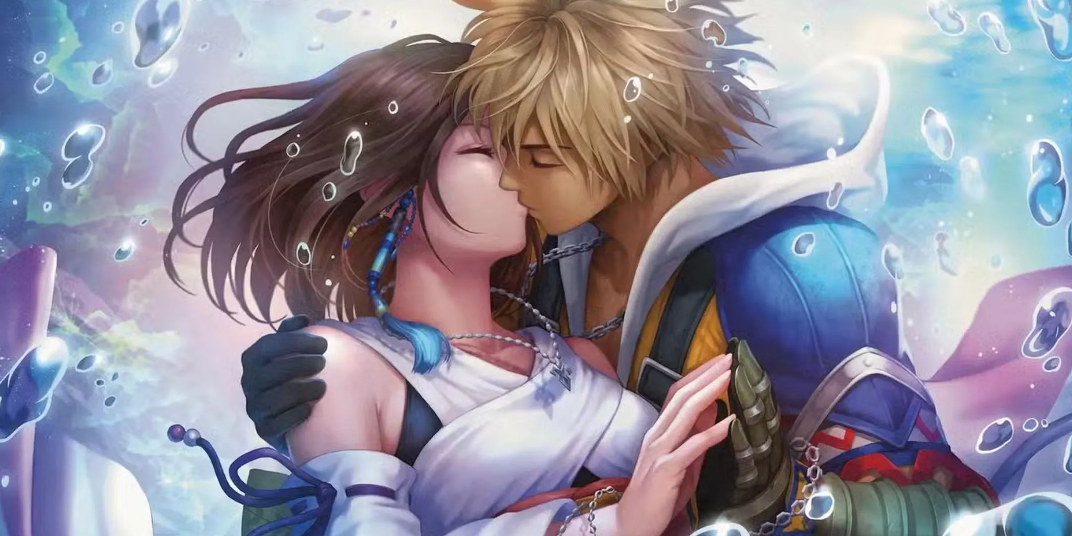 Tidus và Yuna trong bộ thẻ Magic The Gathering Final Fantasy biểu tượng tình yêu