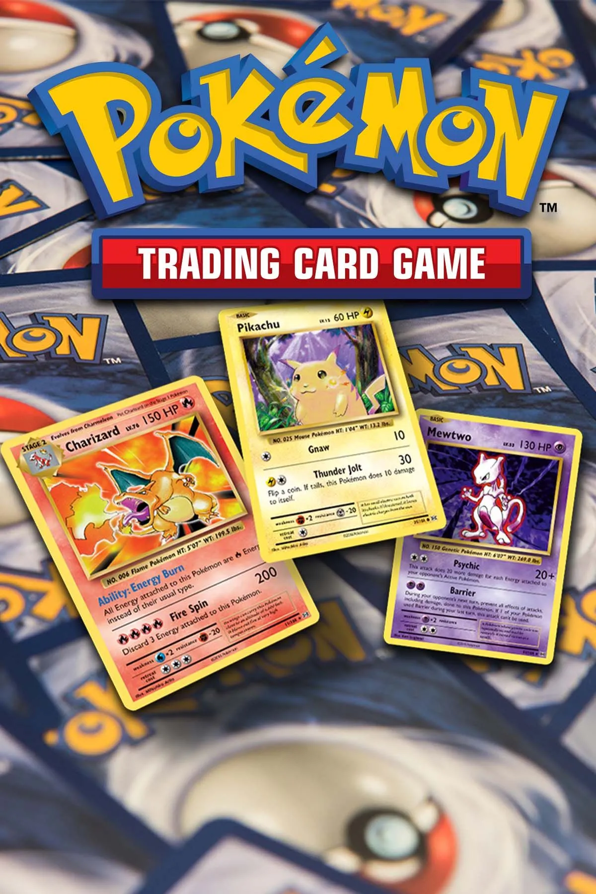 Trang chủ Franchise Pokemon TCG, thể hiện biểu tượng và các yếu tố game