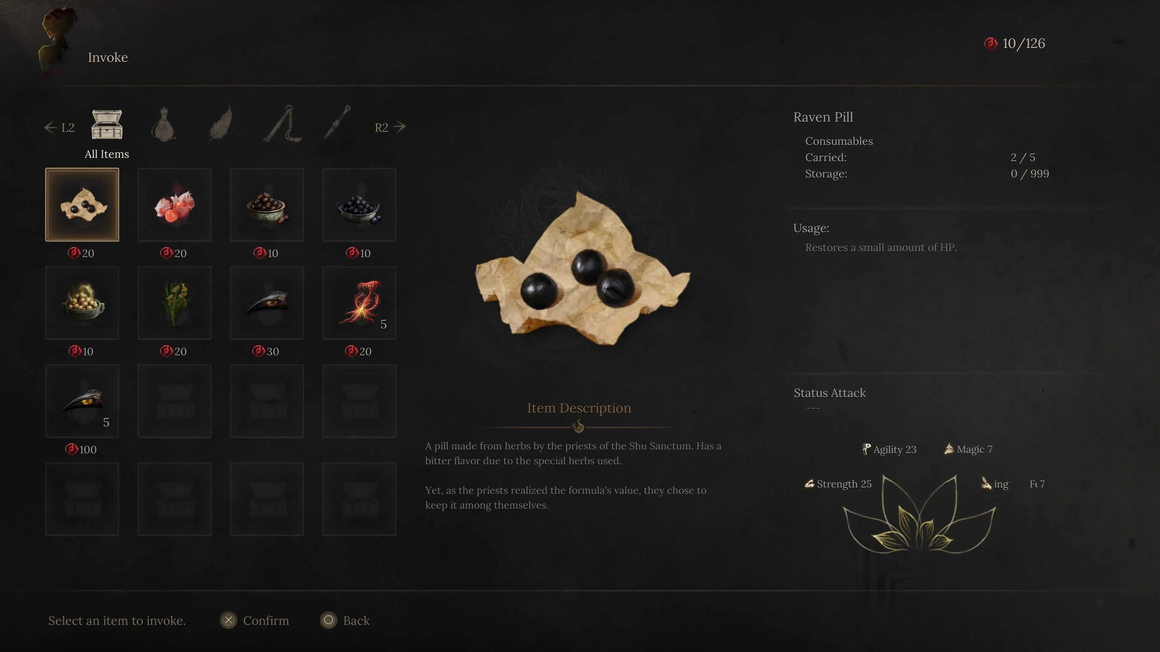 Vật phẩm hình viên thuốc dùng để tăng cấp độ Madness trong game Wuchang: Fallen Feathers