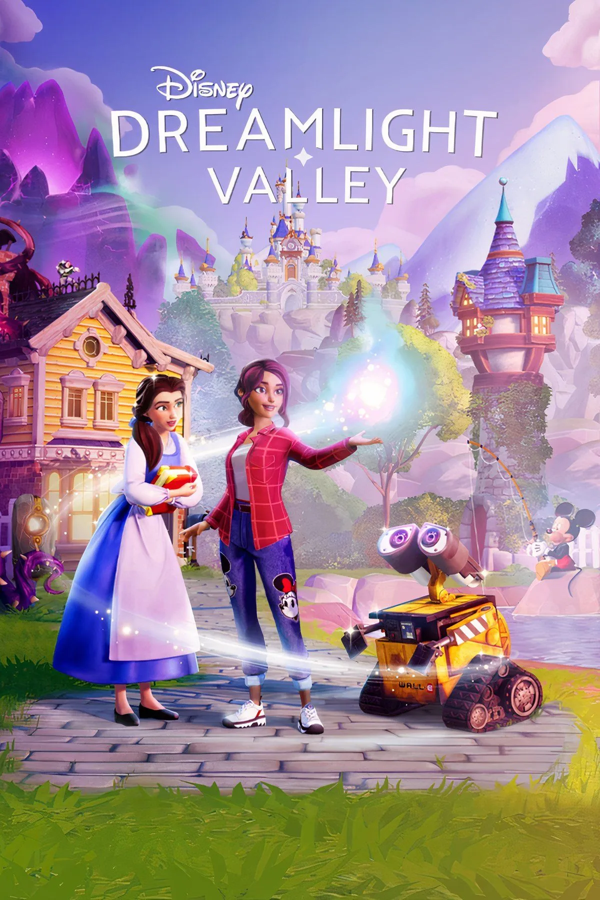 Ảnh bìa chung của game Disney Dreamlight Valley với các nhân vật quen thuộc