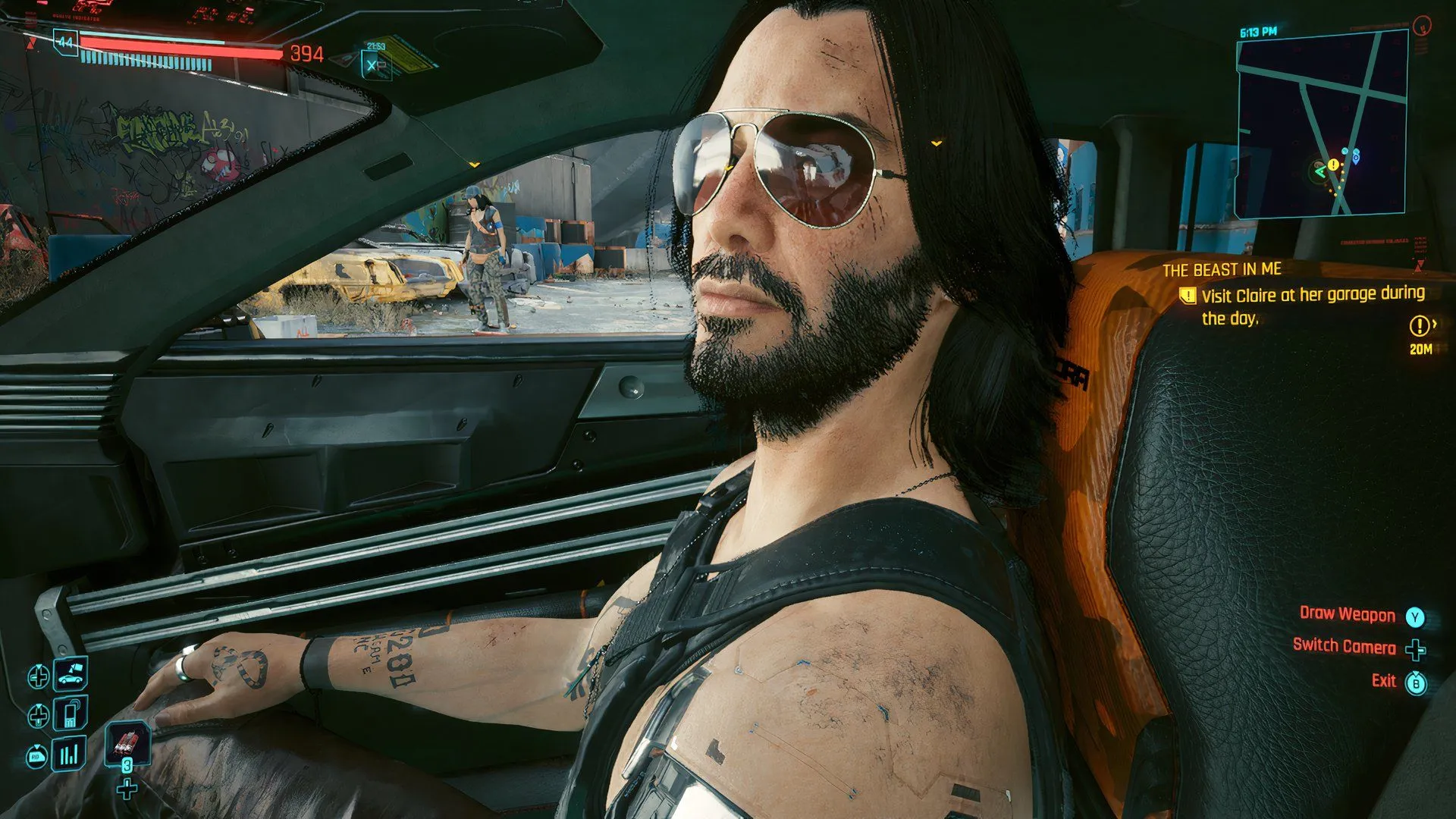 Cyberpunk 2077 V và Jackie trên đường phố Night City