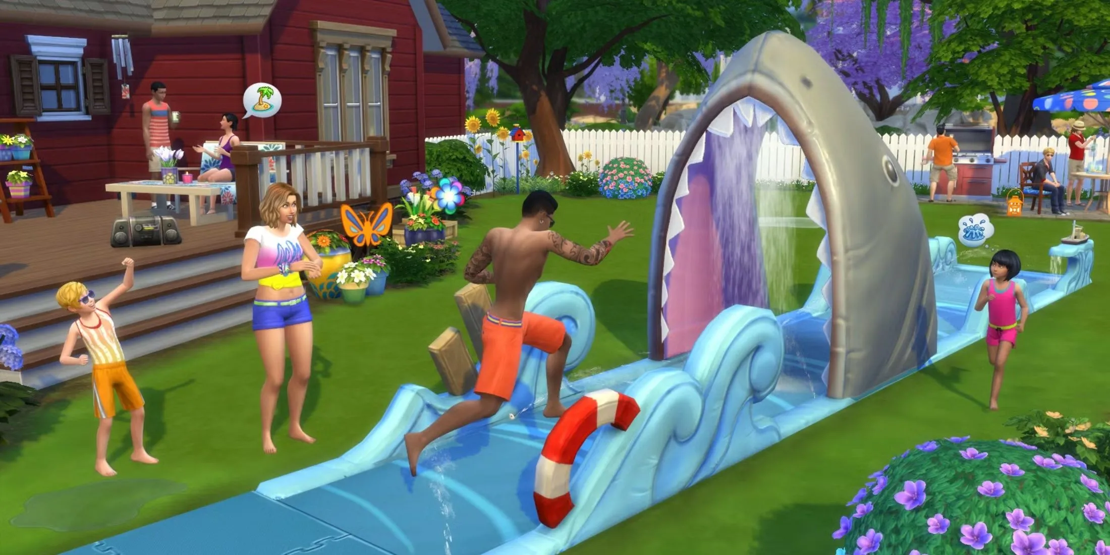 Hình ảnh mô tả các hoạt động giải trí ngoài trời trong DLC The Sims 4 Adventure Awaits