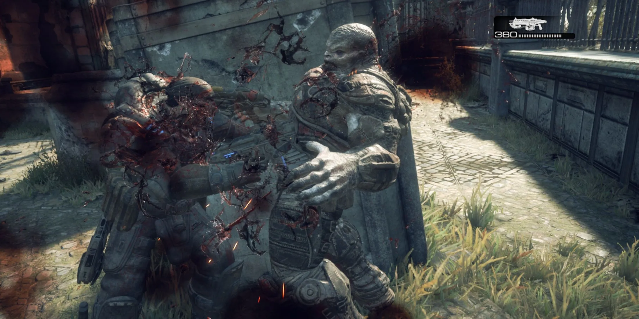 Lối chơi chặt chém đầy bạo lực với cưa máy trong Gears of War Reloaded