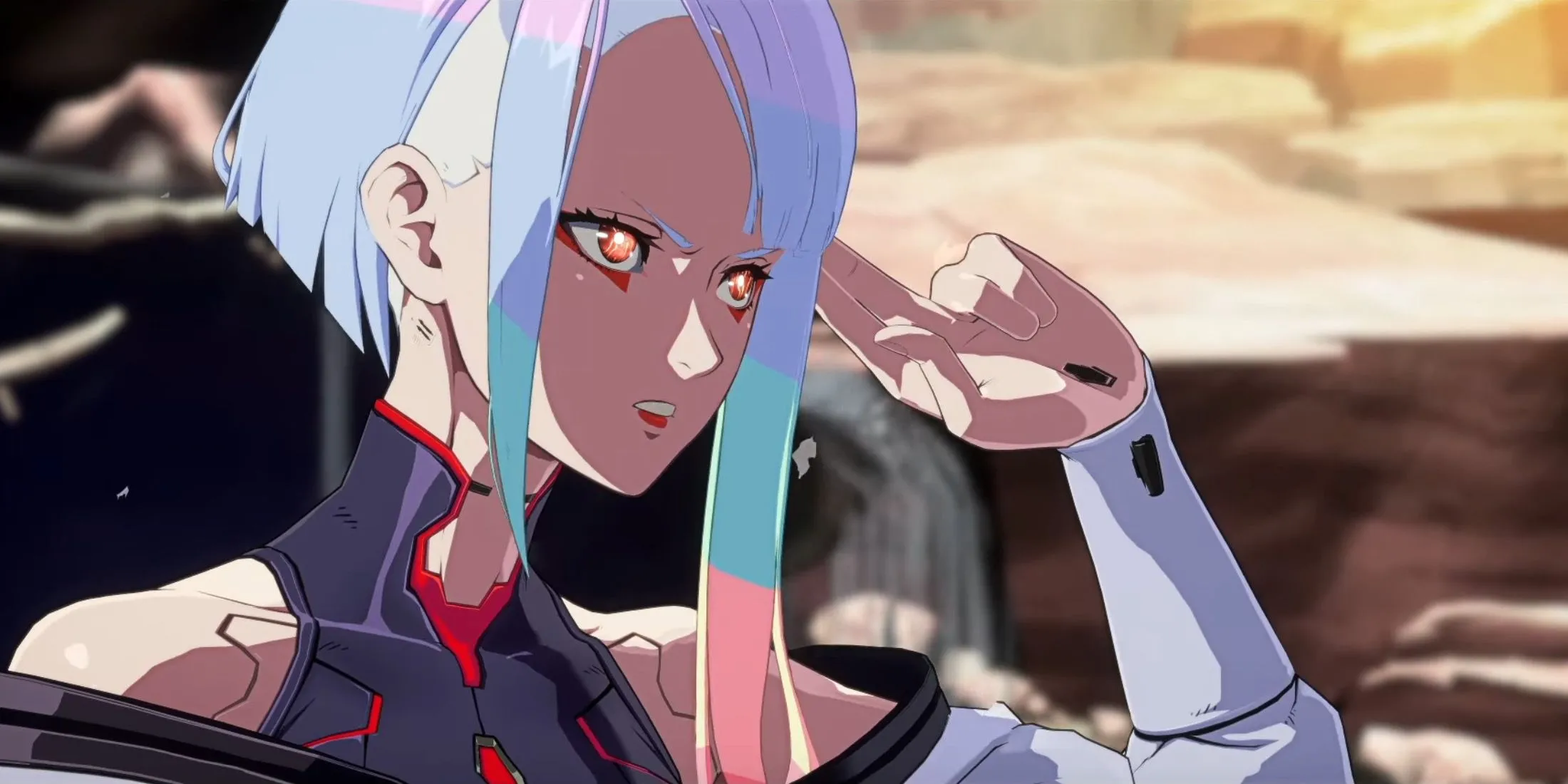 Lucy từ Cyberpunk Edgerunners xuất hiện trong game đối kháng Guilty Gear Strive