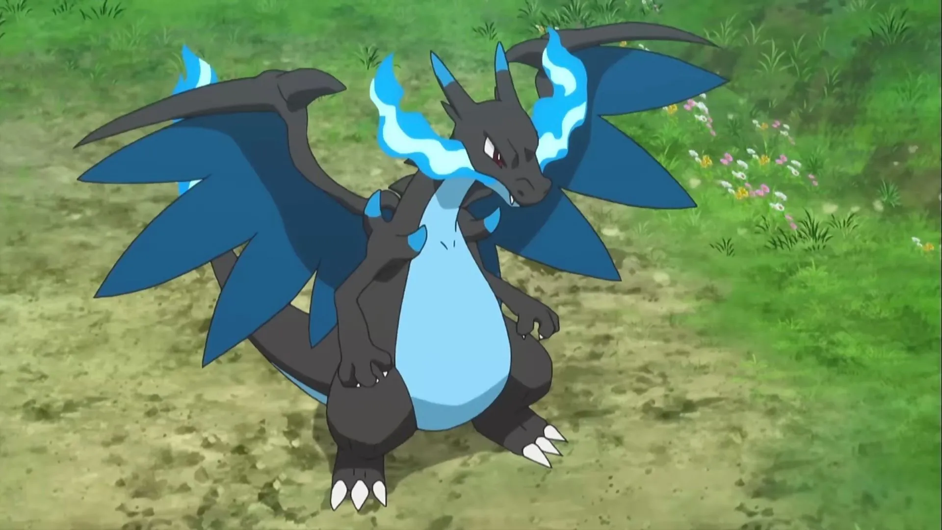Mega Charizard X trong tư thế mạnh mẽ, sẵn sàng gia nhập Pokemon Unite