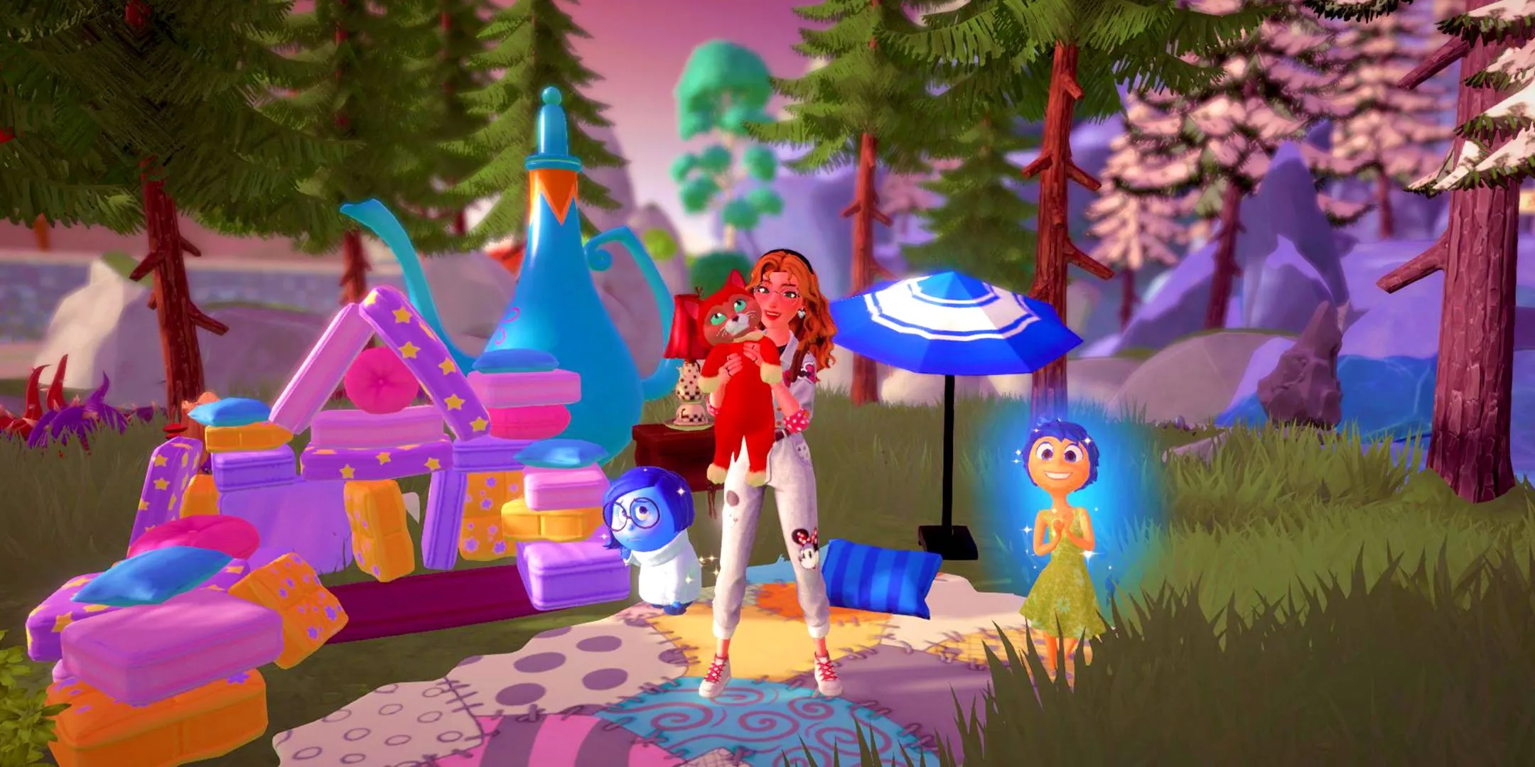 Minh họa về giao diện và thế giới trong game Disney Dreamlight Valley
