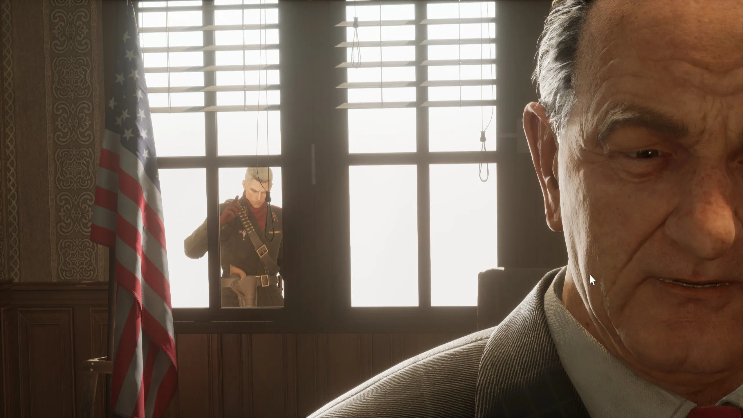 Ocelot theo dõi Naked Snake trong Metal Gear Solid Delta