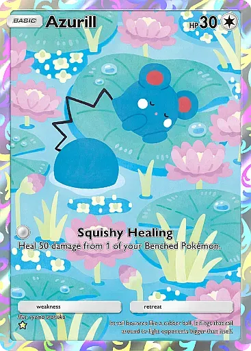 Thẻ bài Baby Pokemon Azurill số A4A077 từ gói Secluded Springs trong Pokemon TCG Pocket.