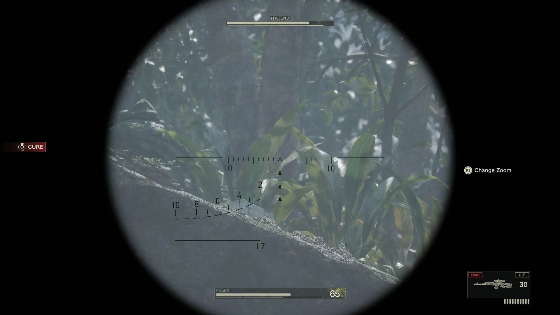 The End ngắm bắn bằng khẩu Mosin Nagant trong Metal Gear Solid Delta